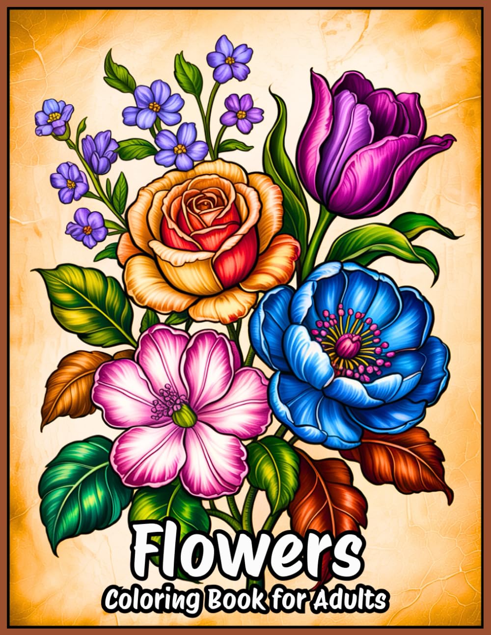 Flowers Coloring Book for Adults