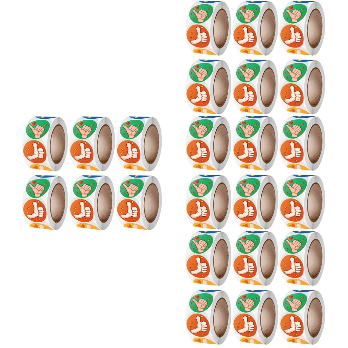SHINEOFI 24rotoli Adesivi Incoraggiamento Per Insegnanti Stickers Motivazionali Cartoon Etichette Decorative Per Aula Per