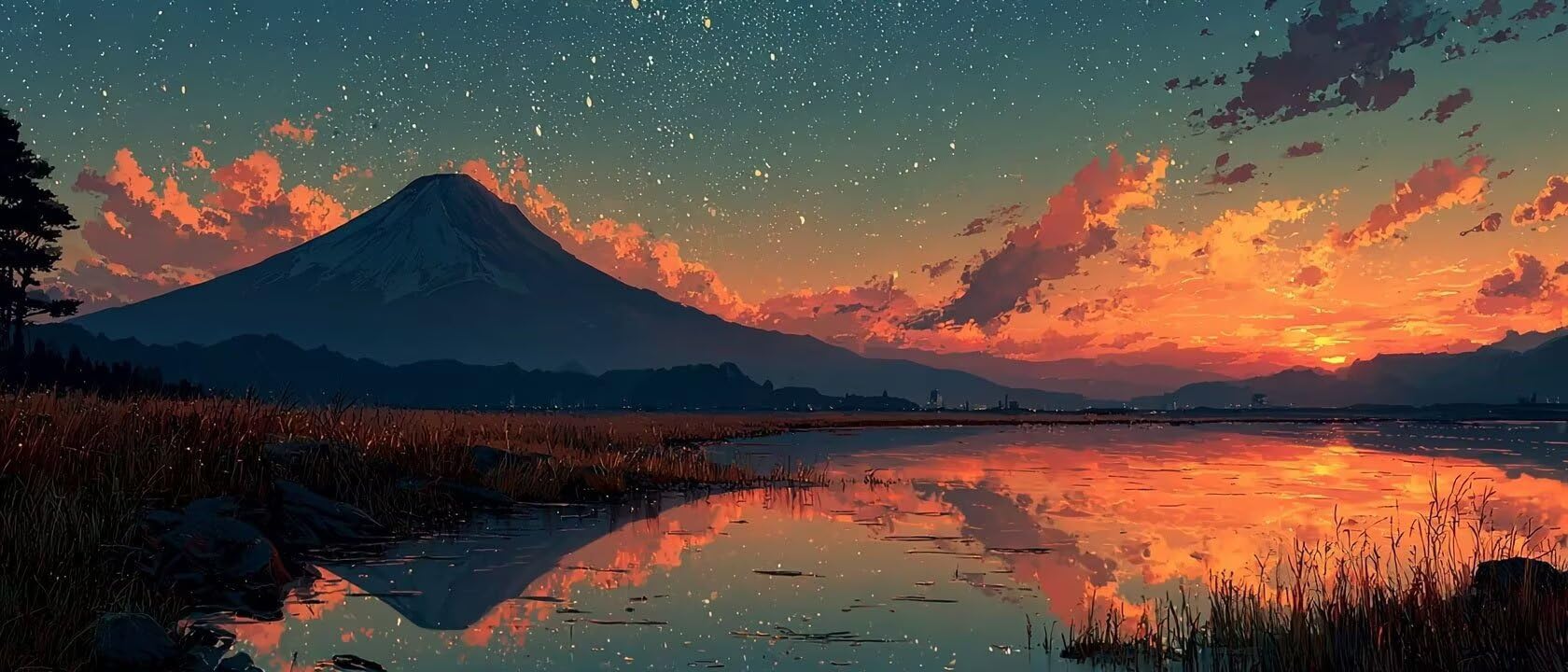 Mount Fuji diamentowe zestawy artystyczne dla dorosłych, malarstwo diamentowe, gwiaździste niebo, kryształowe zestawy artystyczne, dla dorosłych, dzieci, DIY, 5D, okrągłe, pełne wiercenie, klejnot