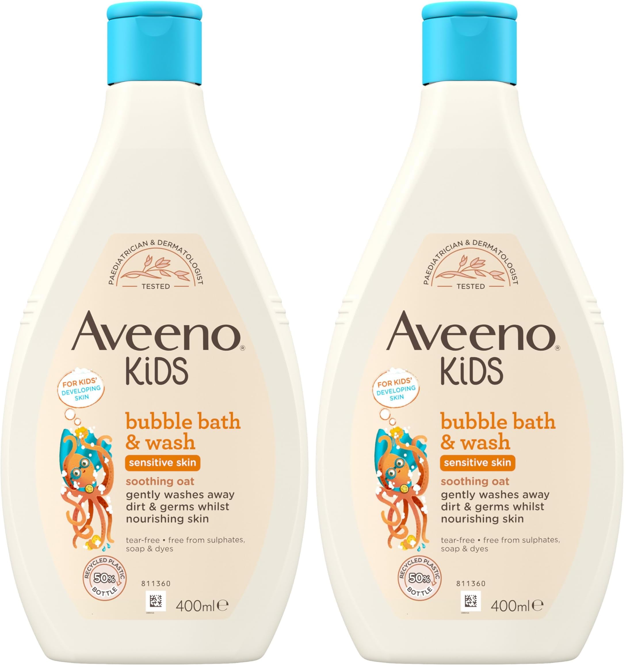 Aveeno Baby KIDS Bubble Bath & Wash 250ml | Enriched with Soothing Oat Extract | Foam Body Wash Developed for Your Little Superhero | Childrens Toiletries Sets — view 10
