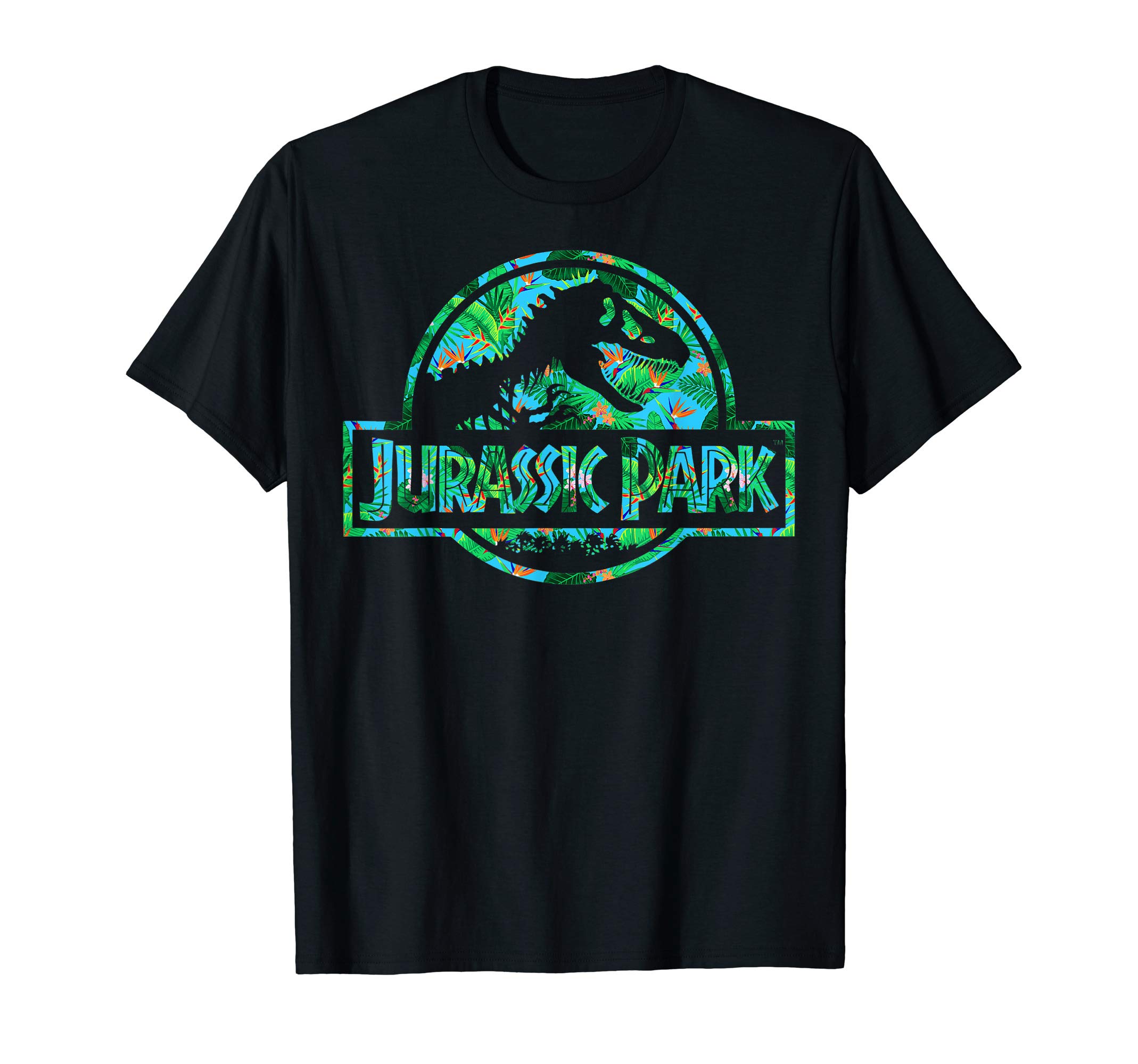 Jurassic ParkTropical Tree Fill Fossil Logo T-ShirtOEKO-TEX STANDARD 100