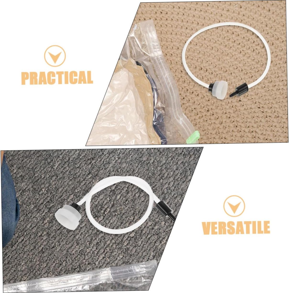 4pcs Vacuum Sealer Hose Attachment Food Sealing Tube for Kitchen Vacuum Machines Extended Coverage for Long-term Storage Effortless Food Preservation Prevents Odor Transfer