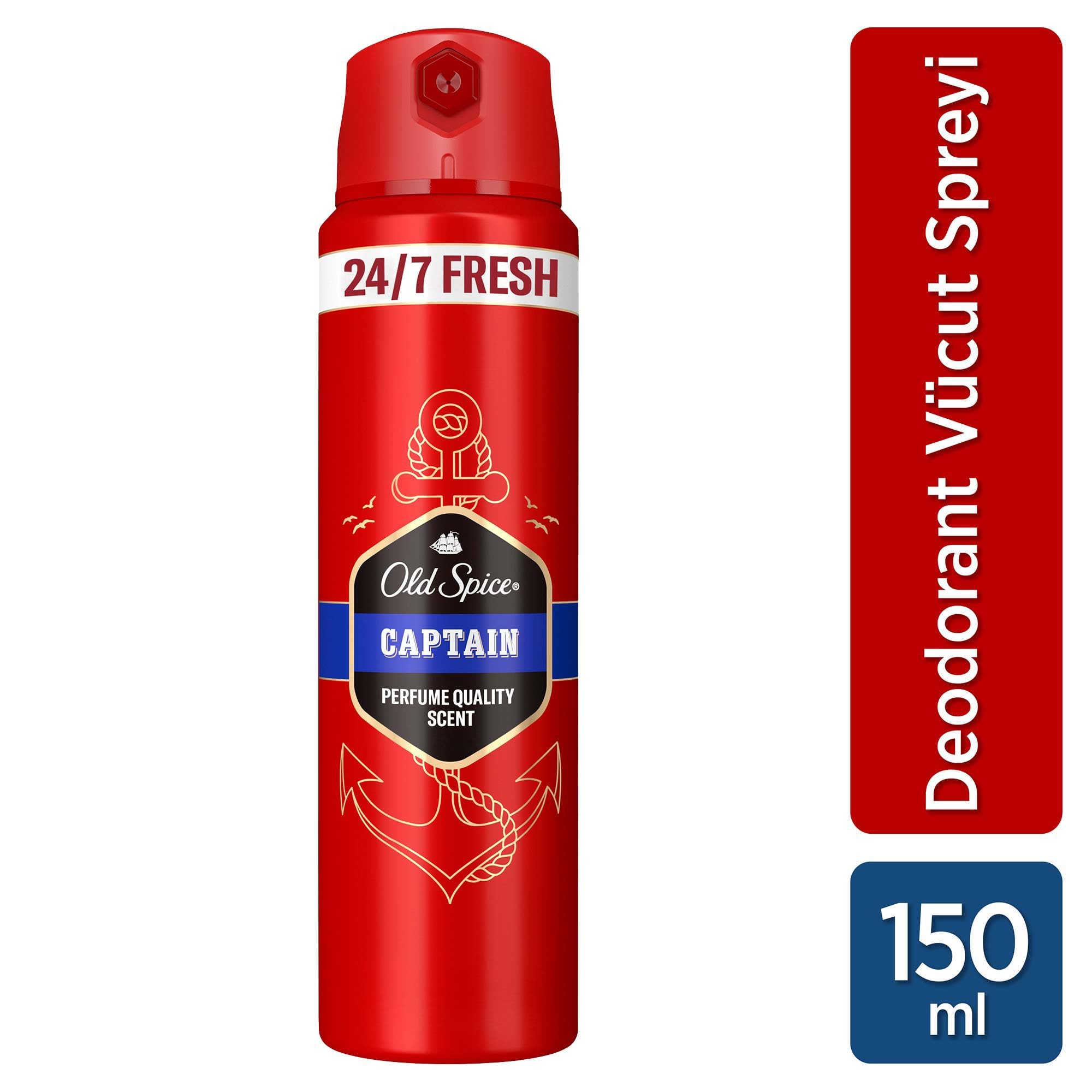 Old Spice Captain Erkek Sprey Vücut Deodorantı 150 ml