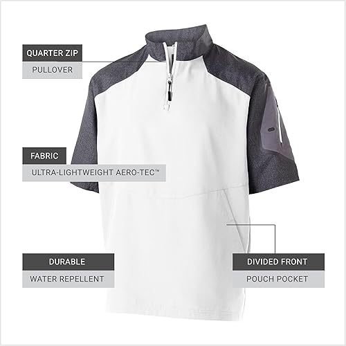 Miniatura 3 de Holloway Raider - Chaqueta tipo jaula, resistente a la intemperie, con cremallera de un cuarto, con bolsillo en las mangas