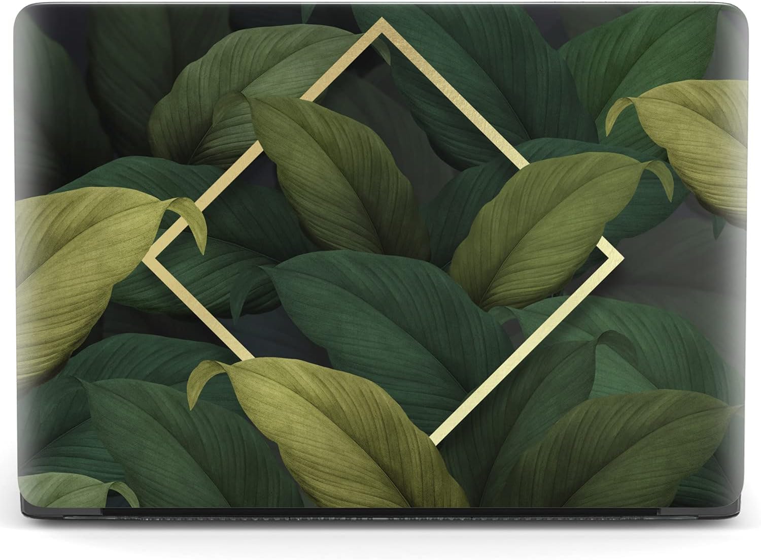 Mertak Hard Case Compatible with MacBook Pro 16 14 Air 15 13 inch M3 M2 M1 Mac 2024 2023 2022 2018 Touch Bar Plastic Print Plants Leaf Geometric Cover Laptop Clear Luxury Leaves Tropical