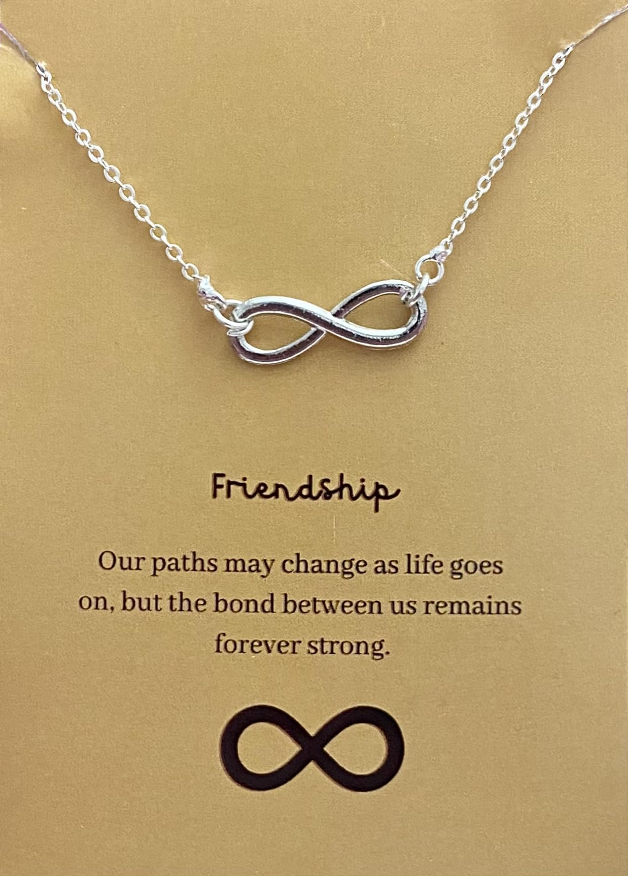 Silver Infinity Charm Pendant FriendshipNecklace With For Girl's And Women's | Perfect For Dailywear | For Gift-image-15