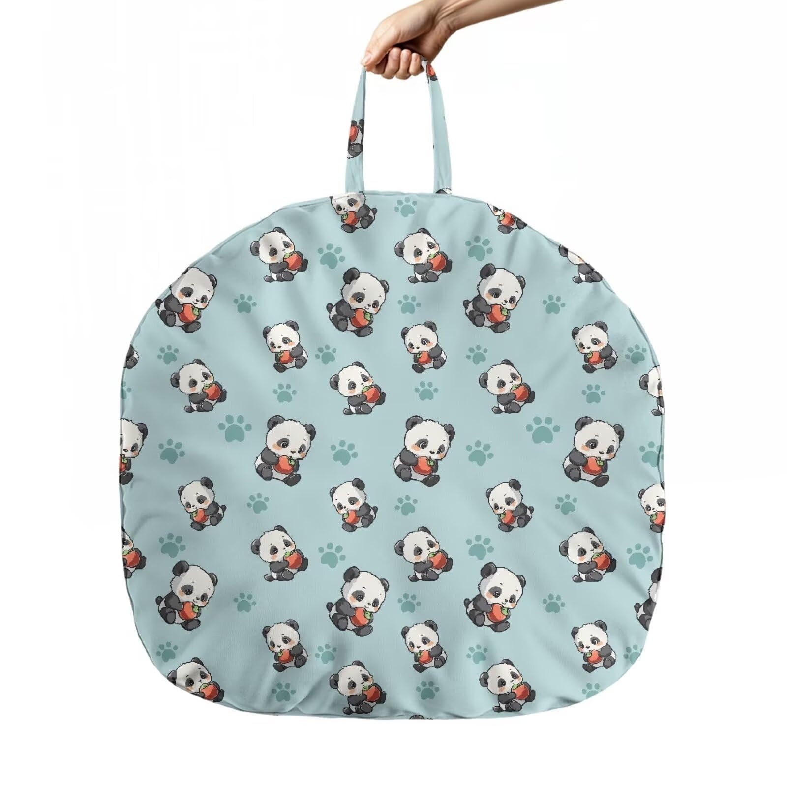 Voxugoniy Newborn Lounger Cover, Pandas Breathable Comfortable Baby Lounger Covers Portable Removable Infant Lounger Cover for Newborn Girls Boys