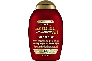 OGX's 5-in-1 Frizz-Free Keratin Smoothing Oil Shampoo