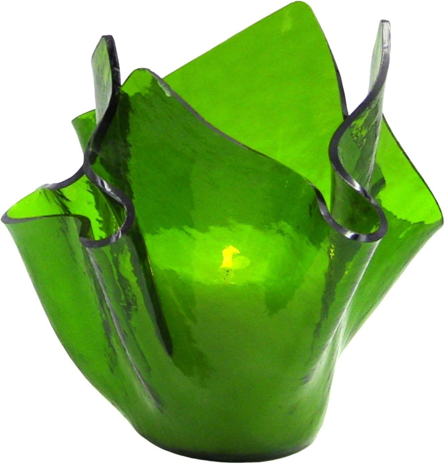 Moss Green Cathedral Rough Rolled Vases, Dishes and Sets (Moss Green Cathedral Vase)