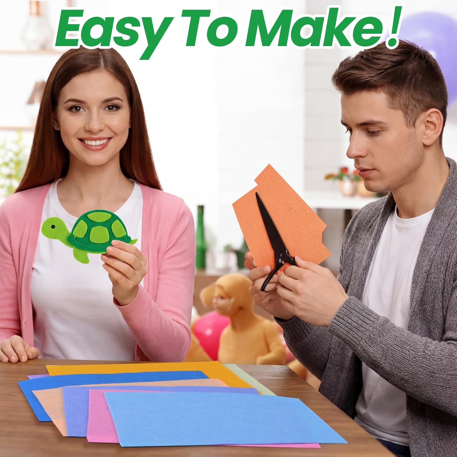 Peryiter 150 Pcs Pastel Felt Sheets Bulk for Craft 8 x 12 Inch 1.4 mm Easter Thick Colorful Stiff Felt Fabric Craft Square for Crafting Sewing School DIY Project