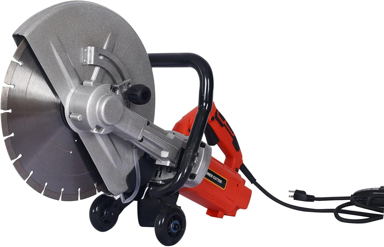 Electric 14 saw circular Inch Cut Off Saw Wet/Dry Concrete Saw Cutter with Guide Roller and Water Line Attachment power circular saws 3000W Motor Includes Diamond Blade for Masonry Stone Tile Cutting