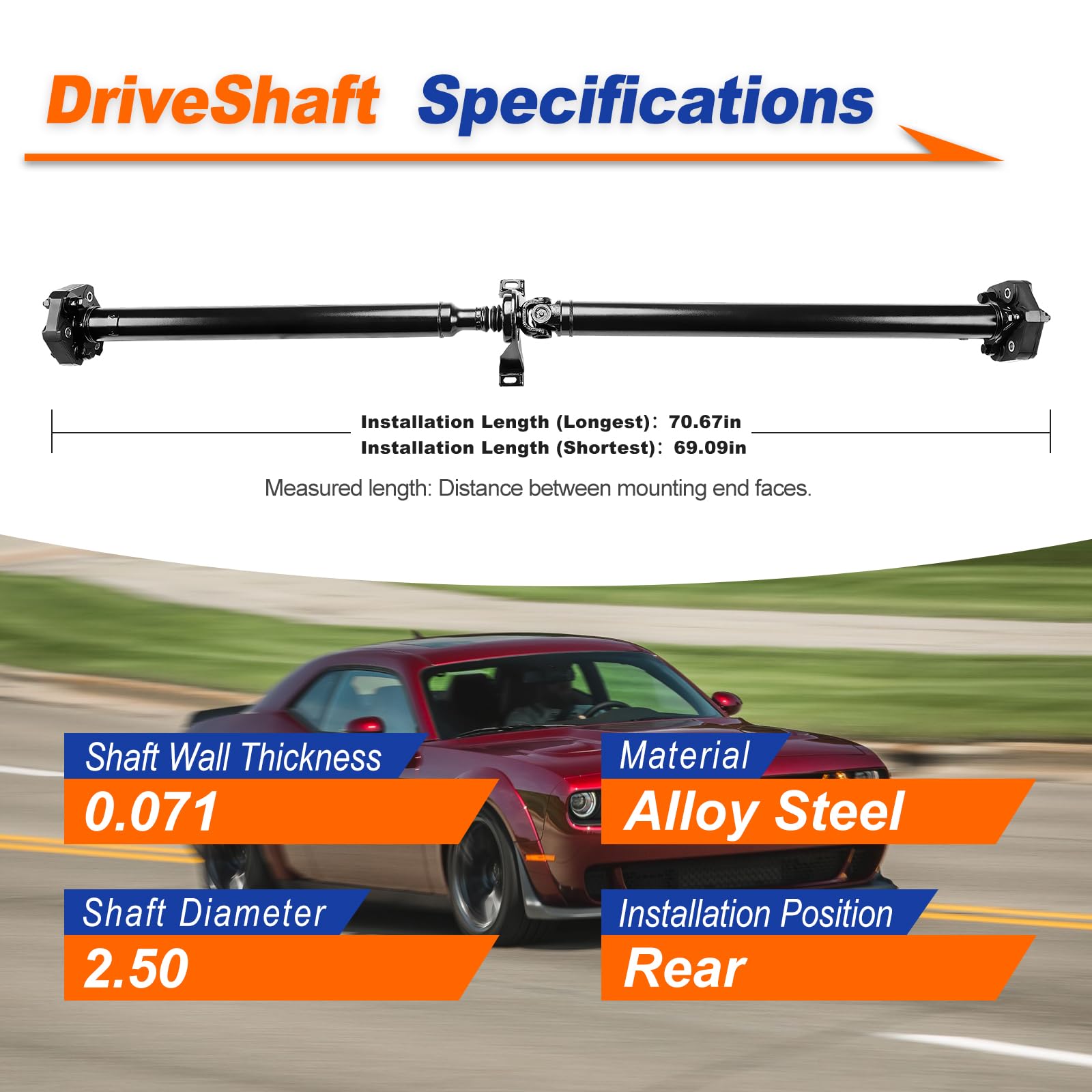 Amazon.com: DriveXpert 936-167 Rear Drive Shaft Prop Shaft