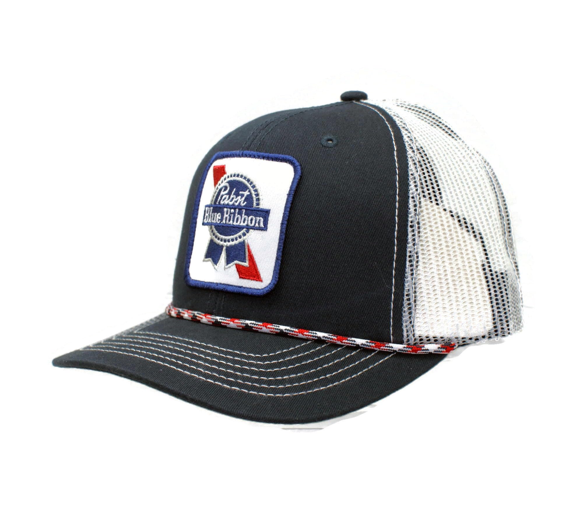 H3 Headwear PBR Trucker Hat, Dark Navy/White, Mesh Back, Adjustable Snapback