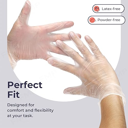 Miniatura 2 de Fit Meal Prep Paquete de 2000 guantes desechables sin látex, pequeños guantes de limpieza sin polvo, guantes de preparación de alimentos para