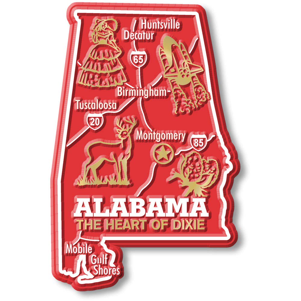 Giant State Map Magnet - Alabama