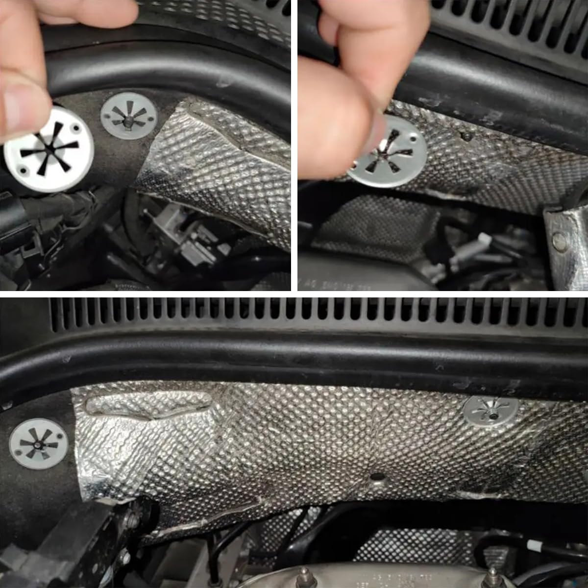 ELAYARD Stoßstangen Clips 100 Stück - Nylon Befestigungsklammern Für Auto Reparatur