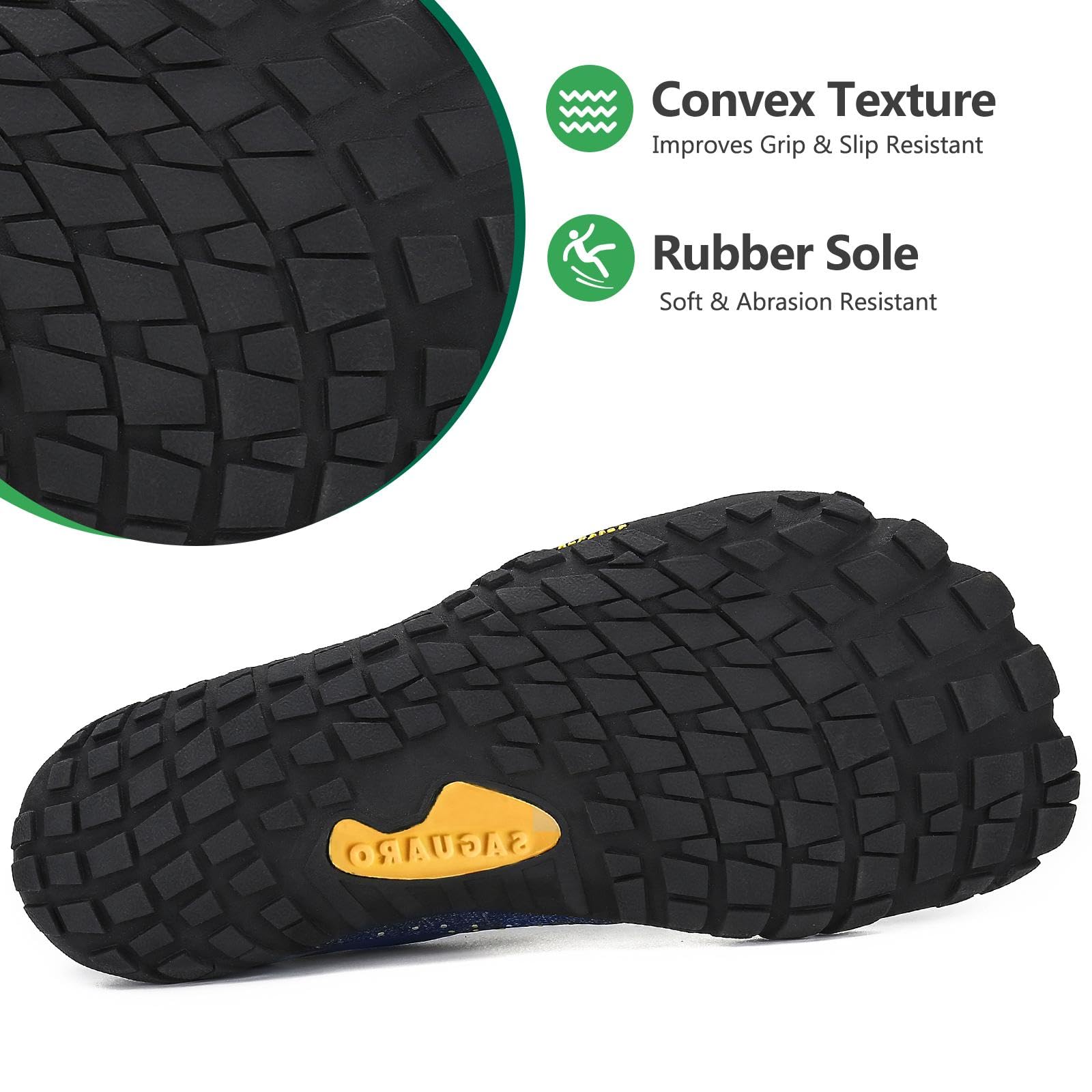 SAGUARO Barefoot Scarpe Minimaliste Uomo Comode e Leggere Antiscivolo Trekking Trail Running Scarpe Donna Estate Asciugatura Rapida Outdoor e Indoor