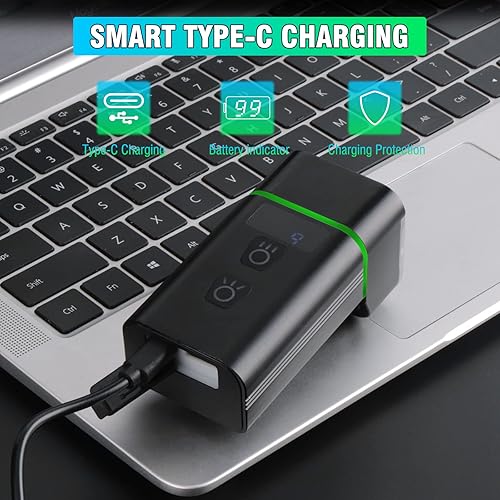 Miniatura 5 de Luces de bicicleta para conducción nocturna  Super brillante 1800 lúmenes 4 luces (2 luces altas+2 luces bajas) LED faro de bicicleta 8 modos USB