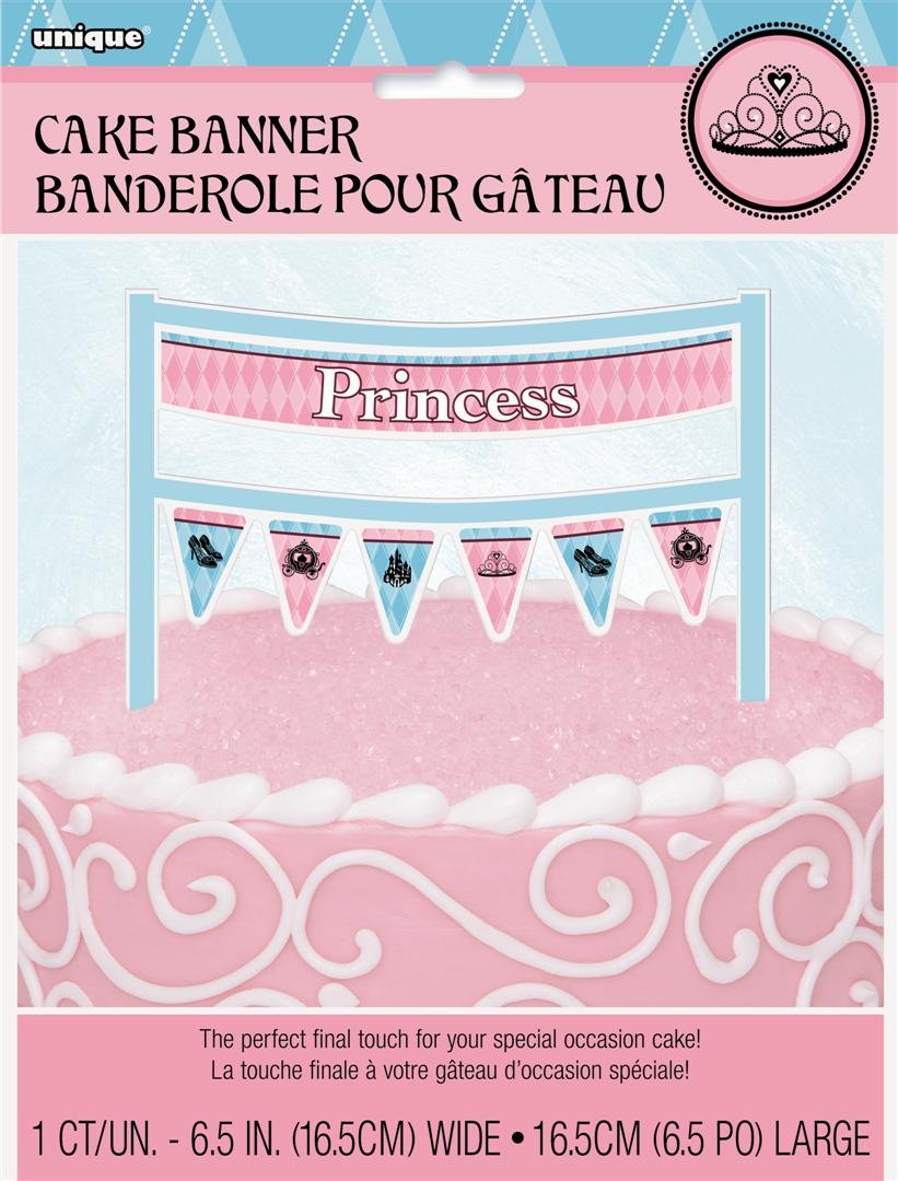 Partido Ênico Fairytale Princesa Cake Topper Bunting