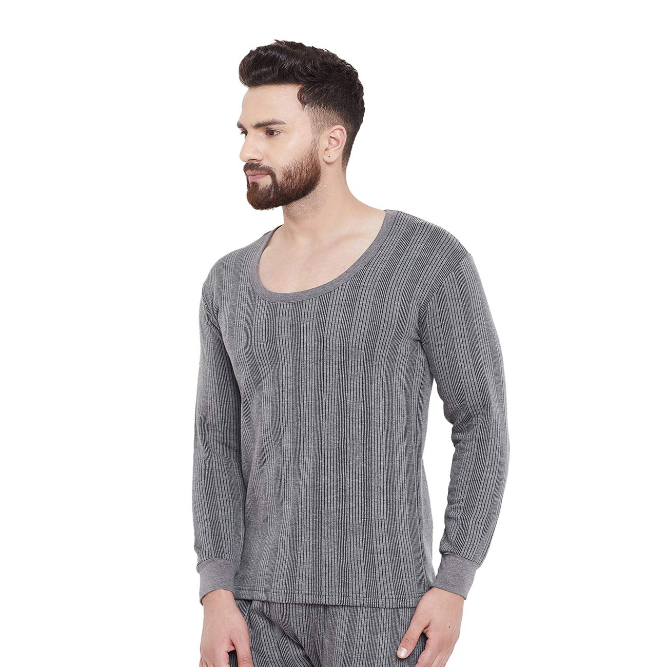 ZIMFIT Cotton Thermal Top for Men | Winter Thermal Wear | Body Warmer | Round Neck Full Sleeves