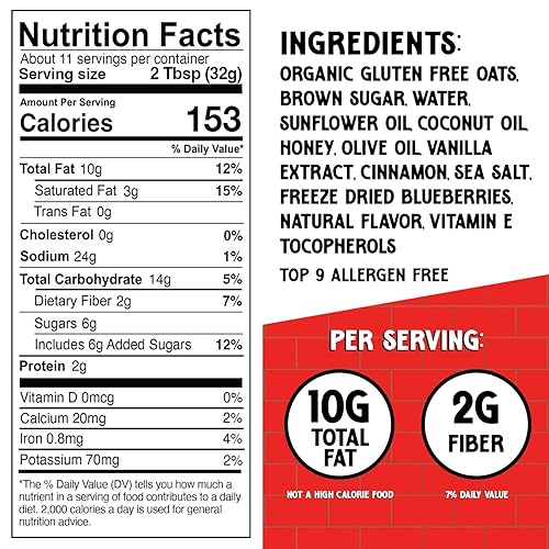 Miniatura 4 de Oat Boss Mantequilla de granola sin nueces, sin maní, sin nueces de árbol, sin gluten, sin soja, sin lácteos, sin OMG, segura para la escuela (los 9