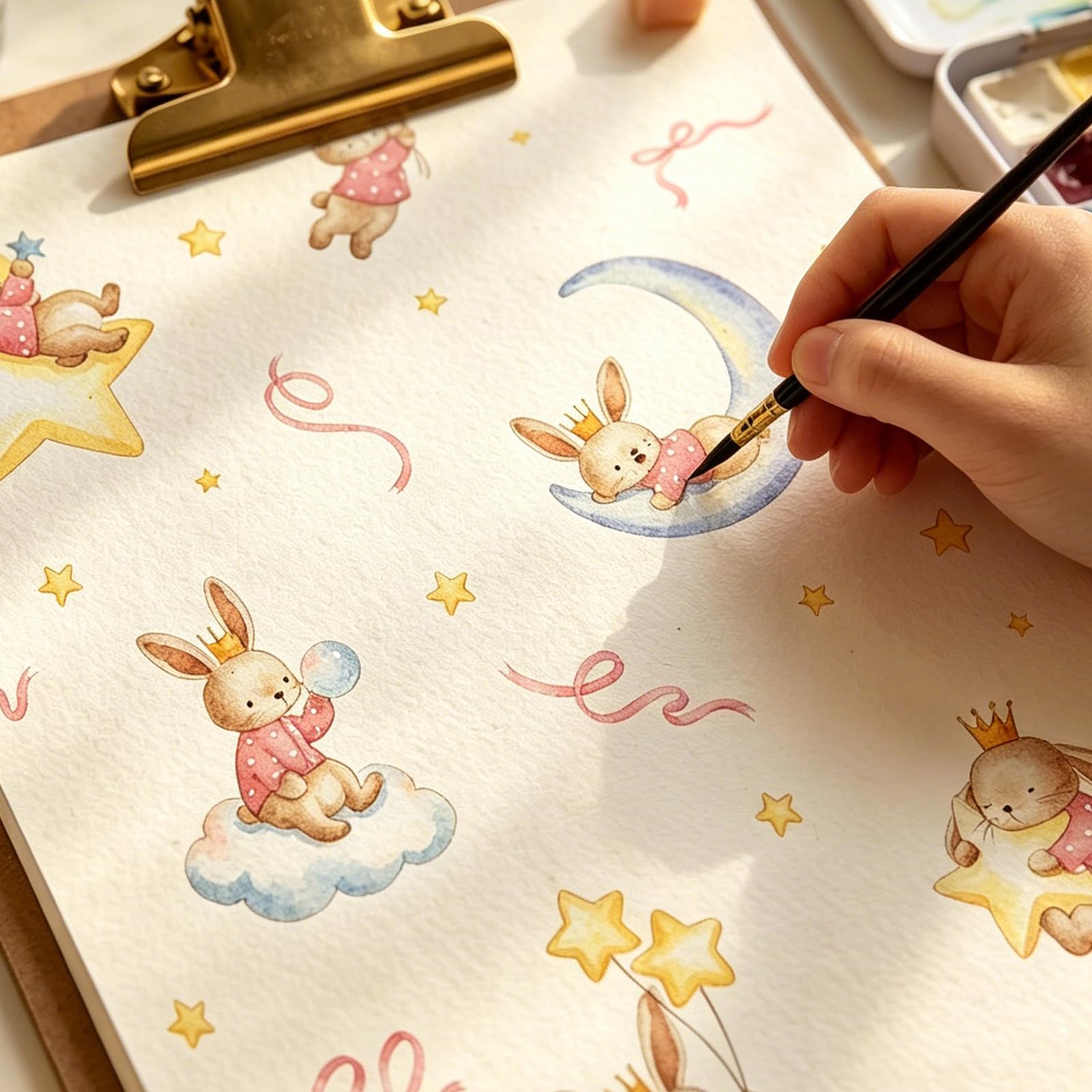 Confezione da 2 Sacchi Nanna Estivi per Bambini 0,5 Tog, Cotone Sacco Nanna Estivo per Bambini per Ragazzi e Ragazze, Motivo rosa: orsetto e coniglietto, 6-14 Mesi