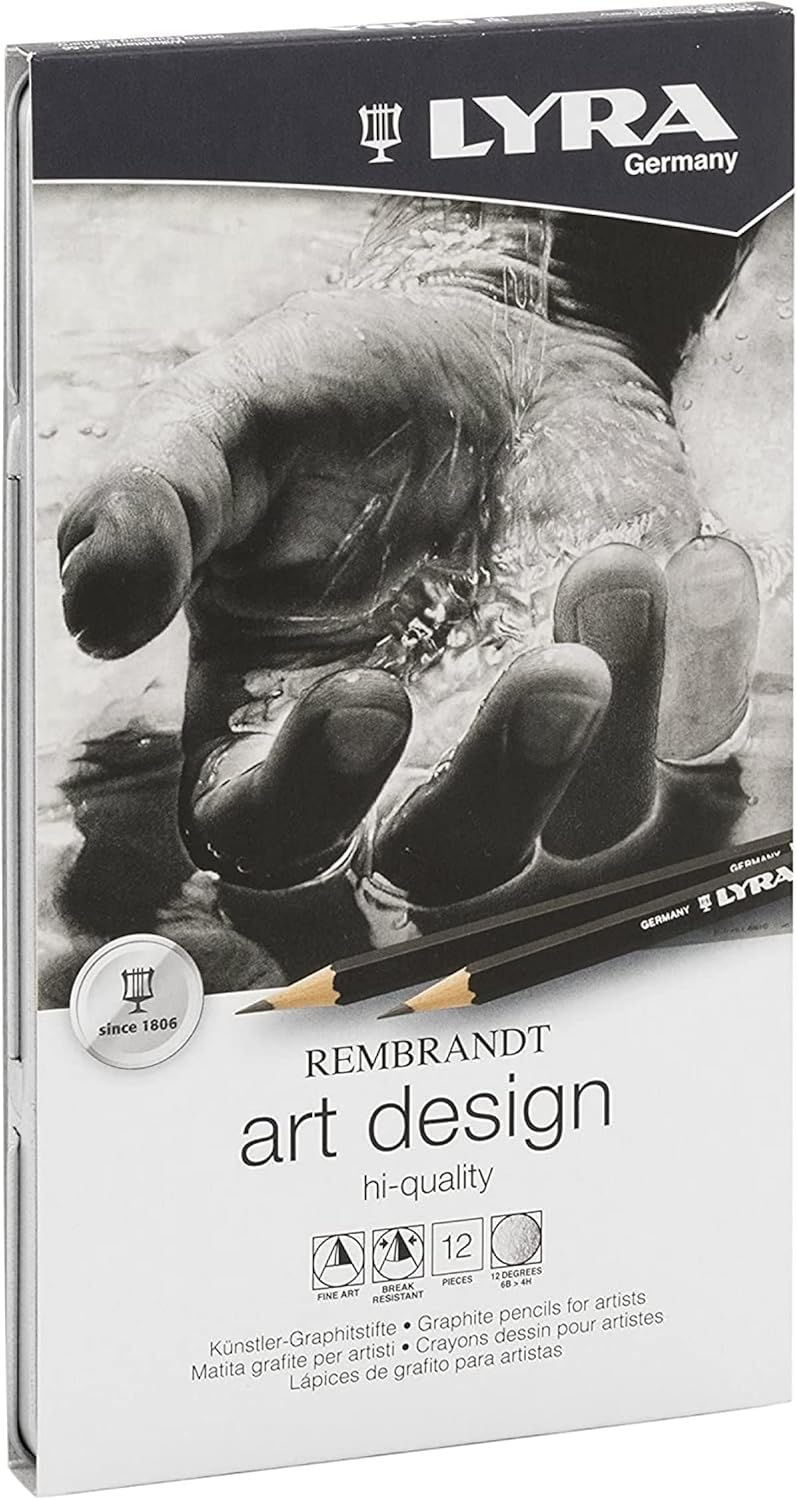 Lyra Rembrandt Art Design Sketch Pencils - Set of 12 Assorted Drawing Pencils for Artists and Students of all Ages - Versatile Art Sketching Pencils for Drawing Sketching Designing and More - Image 1 of 2