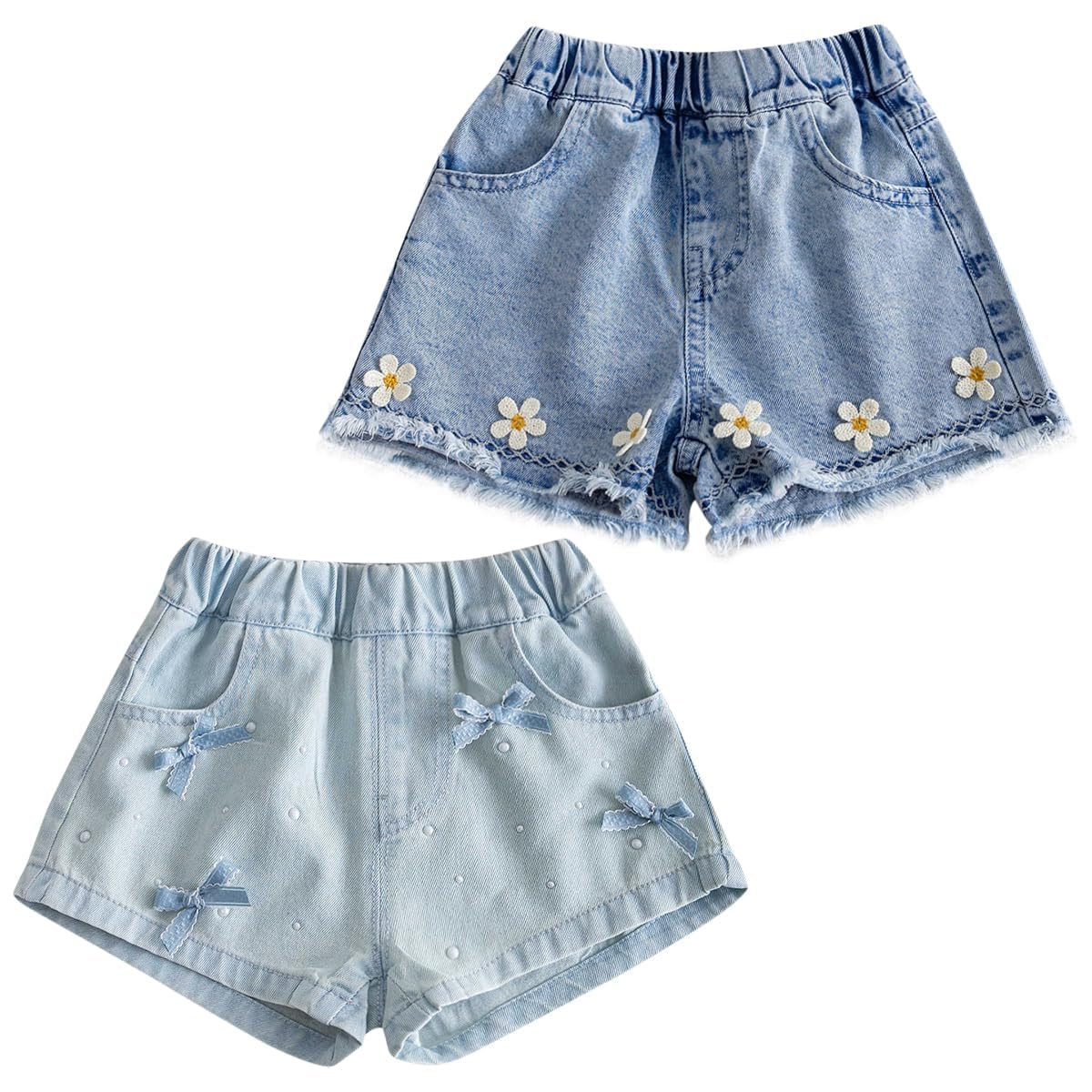 Jeans imprimés mignons pour bébé en denim doux de haute qualité - 6