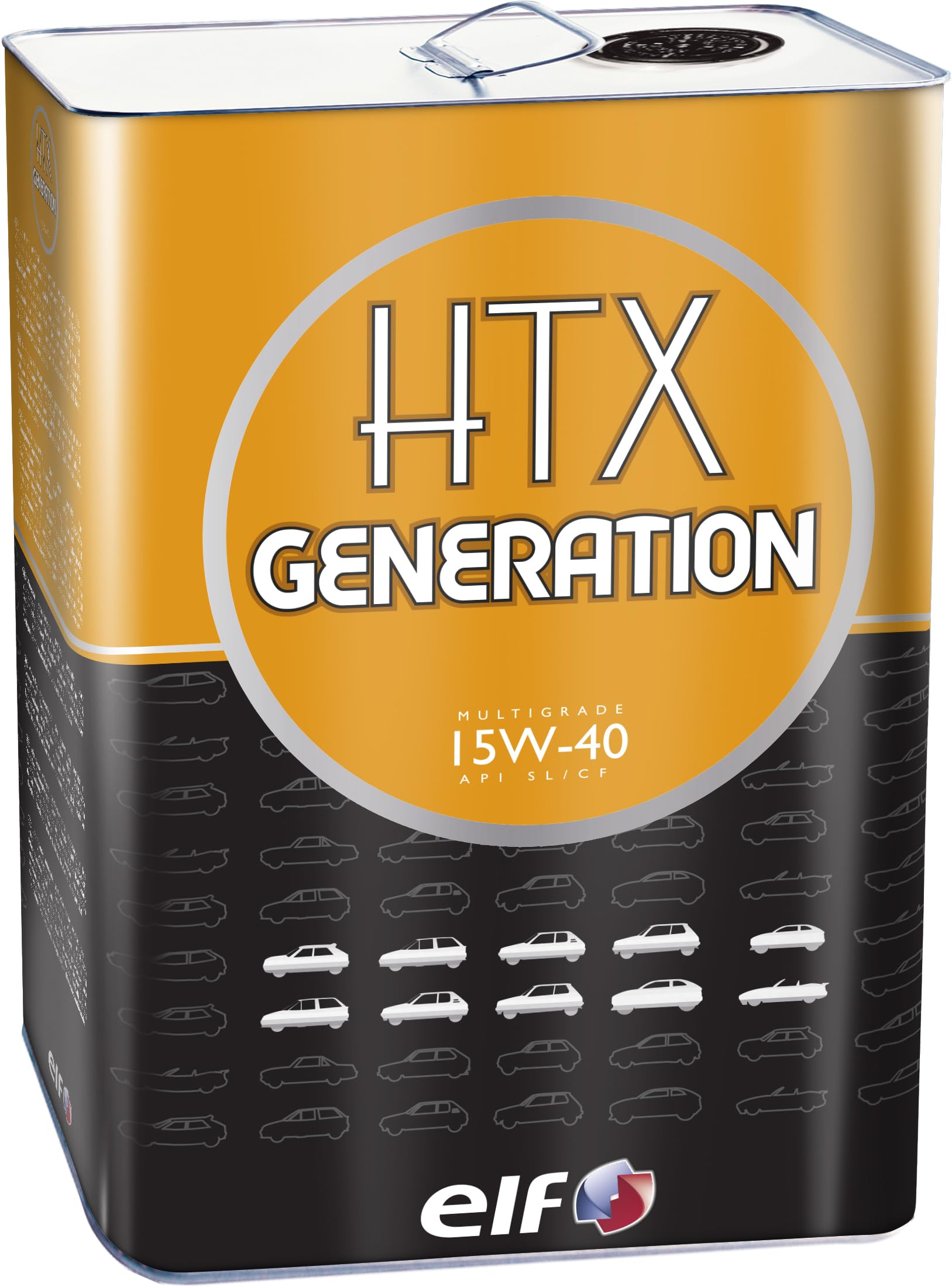 ELF HTX GENERATION 15W-40, Huile moteur, 5 litres