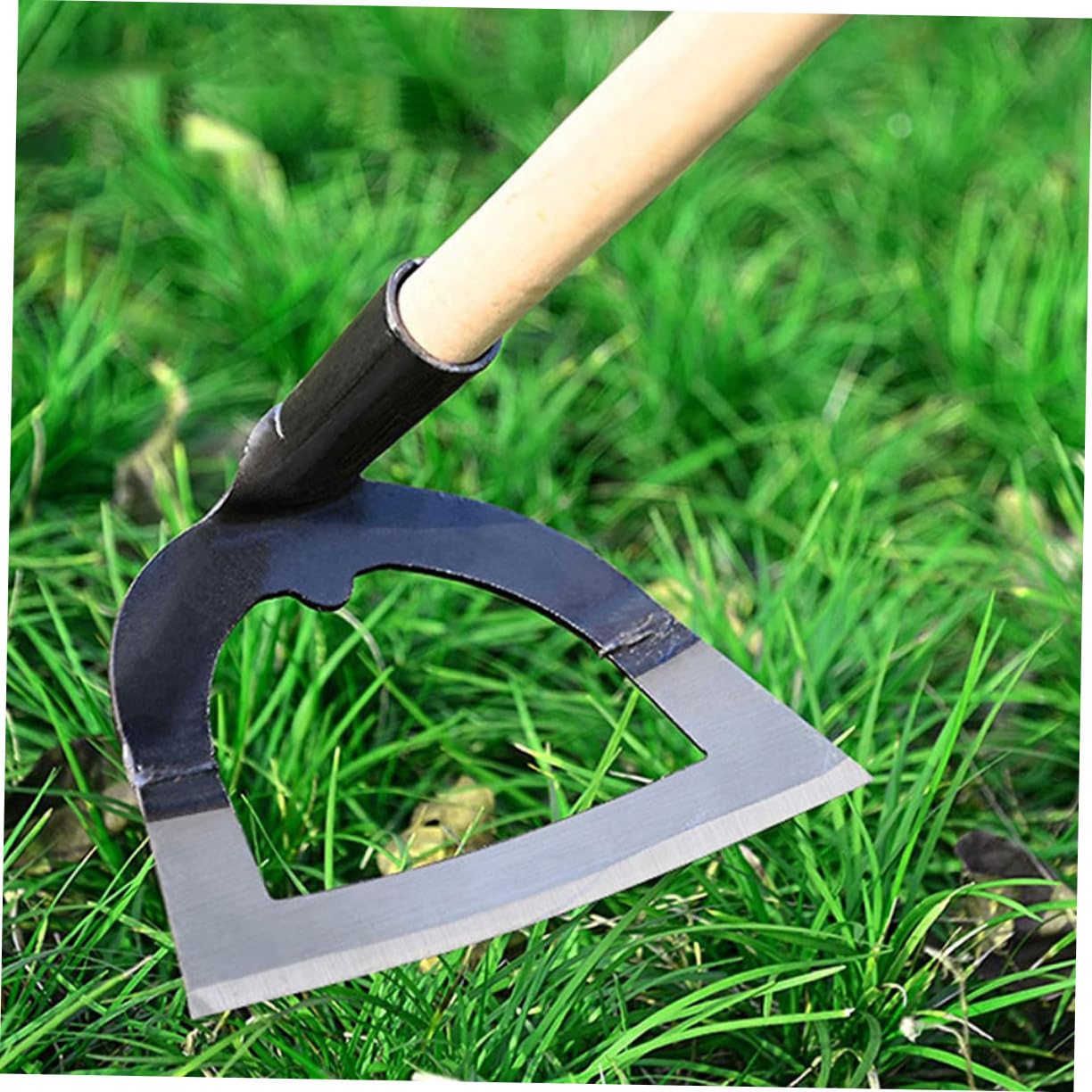 HOMSFOU Zappetta da Giardino in Acciaio Inox, Design Cavo, Robusta