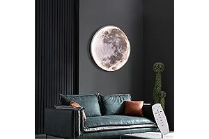 Celestial Charm: 9.5-inch Moon Lamp Mirror Enchants Your Abode