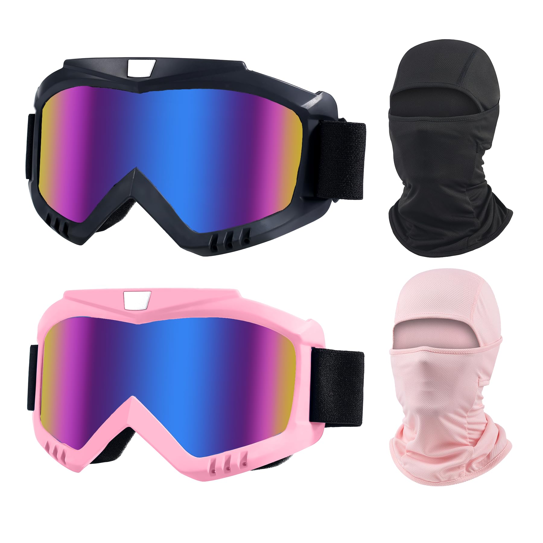 View 1 of **MISSING BACLAVAS** LJDJ Dirt Bike Goggles with Balaclava