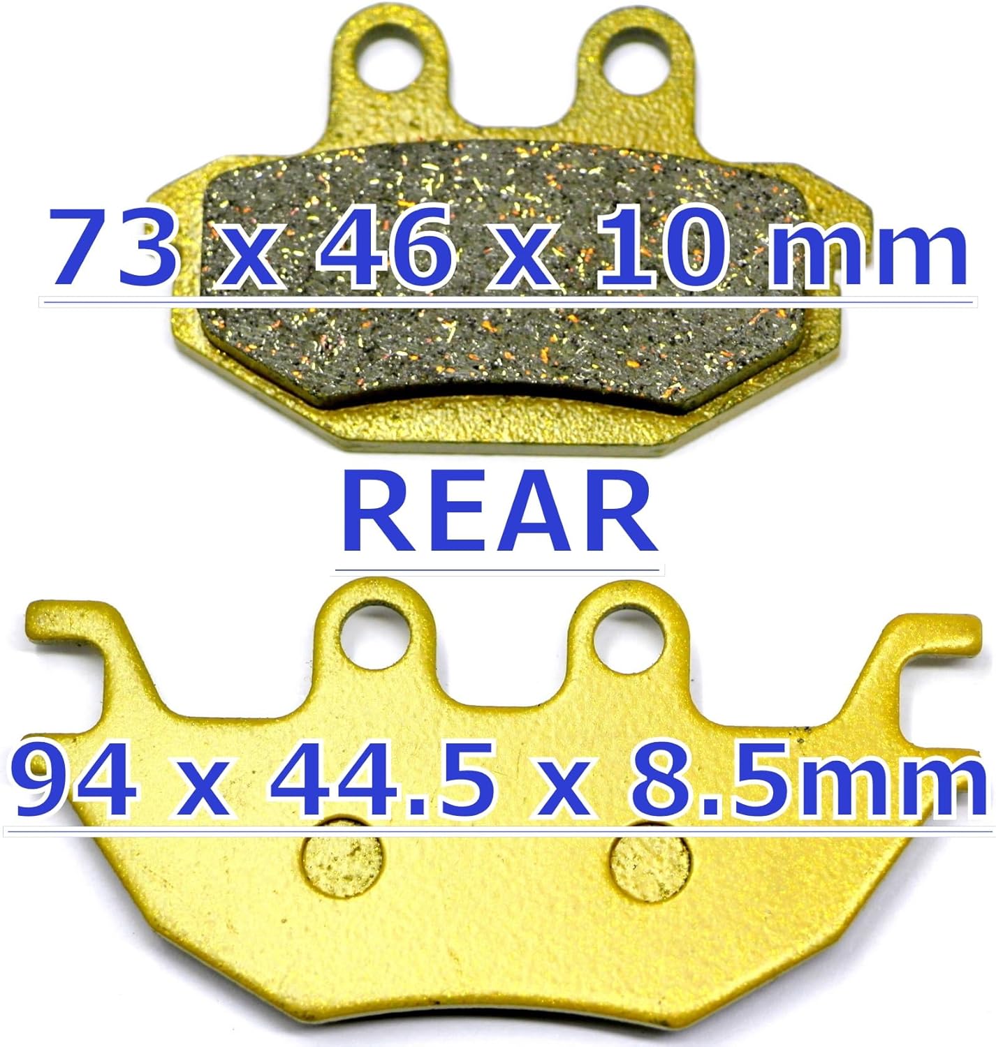 Front Rear Brake Pads for Kawasaki Mule Pro MX KAF 700 820 1000 Brakes KAF700 KAF820 KAF1000 FX FXT EPS LE Camo Ranch DX DXT 2015 2016 2017 2018 2019 2020 2021 2022 2023 2024 FA135 FA165 FA686 MC0525