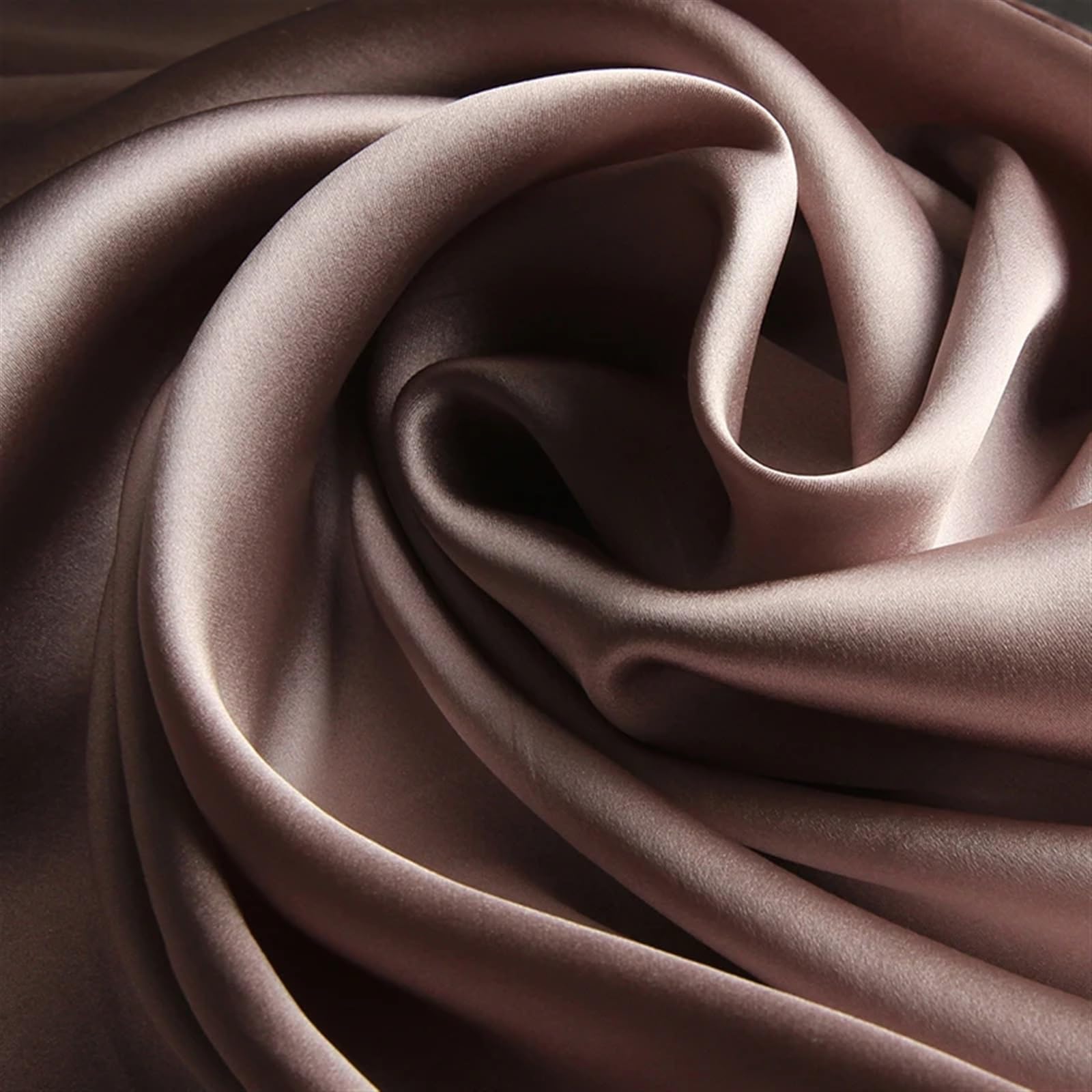 Bufanda de Seda for Mujer, chales de Seda Natural, Bufandas for Damas, pañuelo de Cuello sólido, Bufanda de Seda Pañuelo Mujer Seda(Rose Gold)