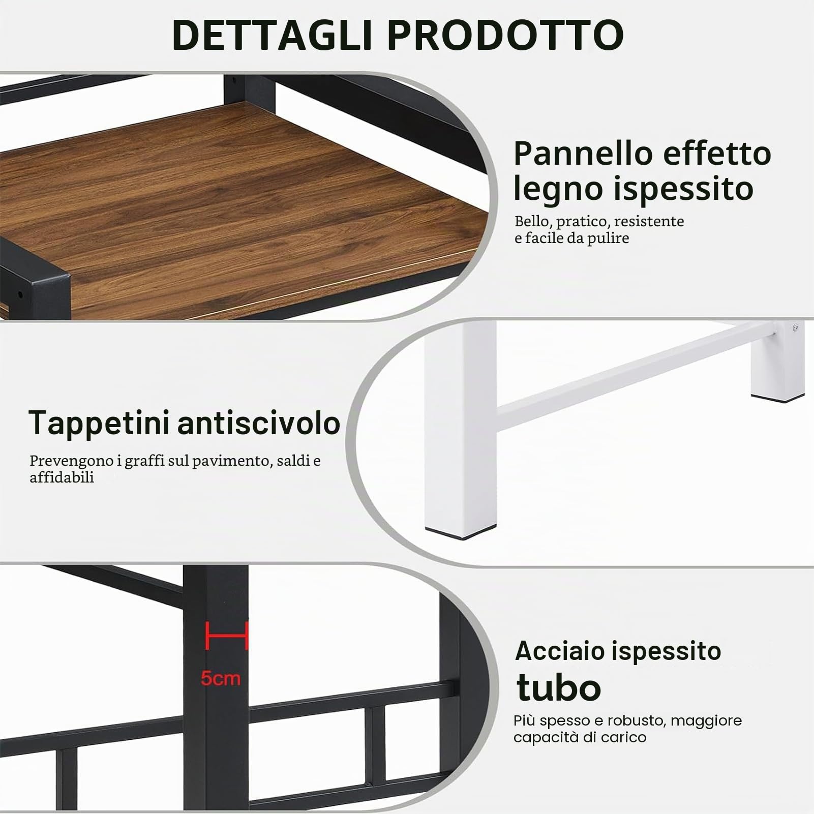 Scaffale per Lavatrice e Asciugatrice, Mobile Lavatrice Asciugatrice con 3 Altezze Regolabili, per Bagno, Balcone, Capacità di Carico 350 kg, 75 x 67 x 105 cm (Nero)