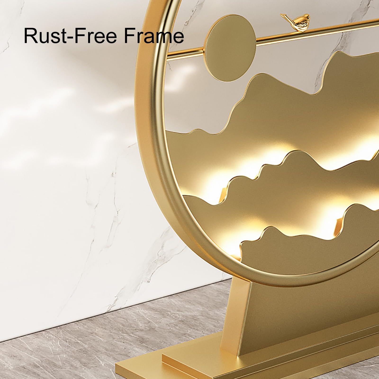 Decoración de Pasillo, Consola Entrada para Entrada, Mesa Recibidor, Mueble Pasillo Estrecho Moderna, para Sala de Estar, Pasillo, Oficina(Gold,140cm/55.1in)