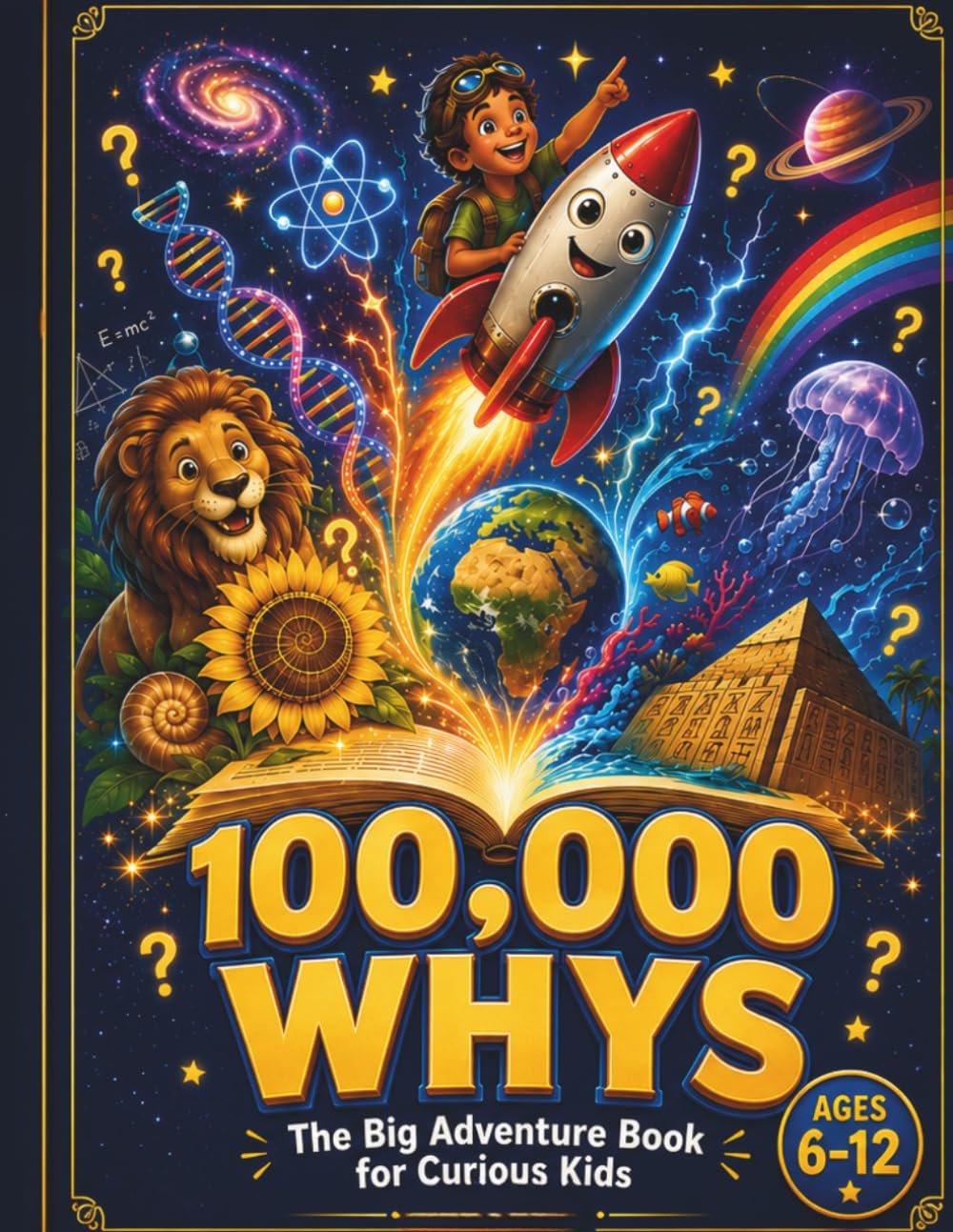 100,000 WHYS The Big Adventure Book for Curious Kids: A Bold Journey of Big Questions, Amazing Answers & Mind-Blowing Fun Facts Ages 6–12