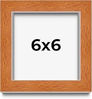 Vista 241 de Marco marrón de 18 x 24 pulgadas, marco de madera maciza de nuez de miel, ancho de moldeo de 0.875 pulgadas, profundidad de rabo de 0.875 pulgadas