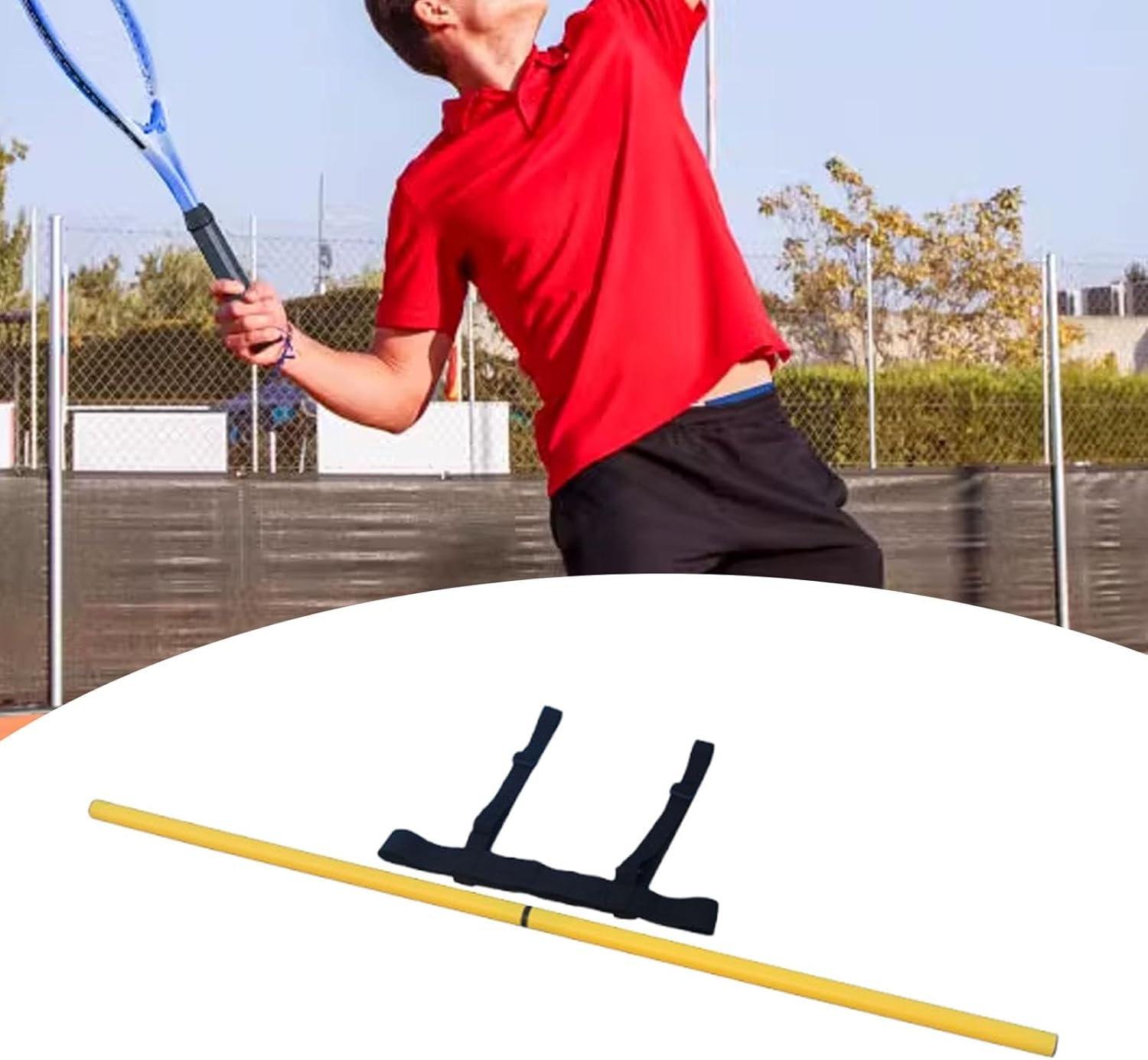 Tennis Backswing Solution Practice Tool PVC Rod Auxiliary Correction Equipment