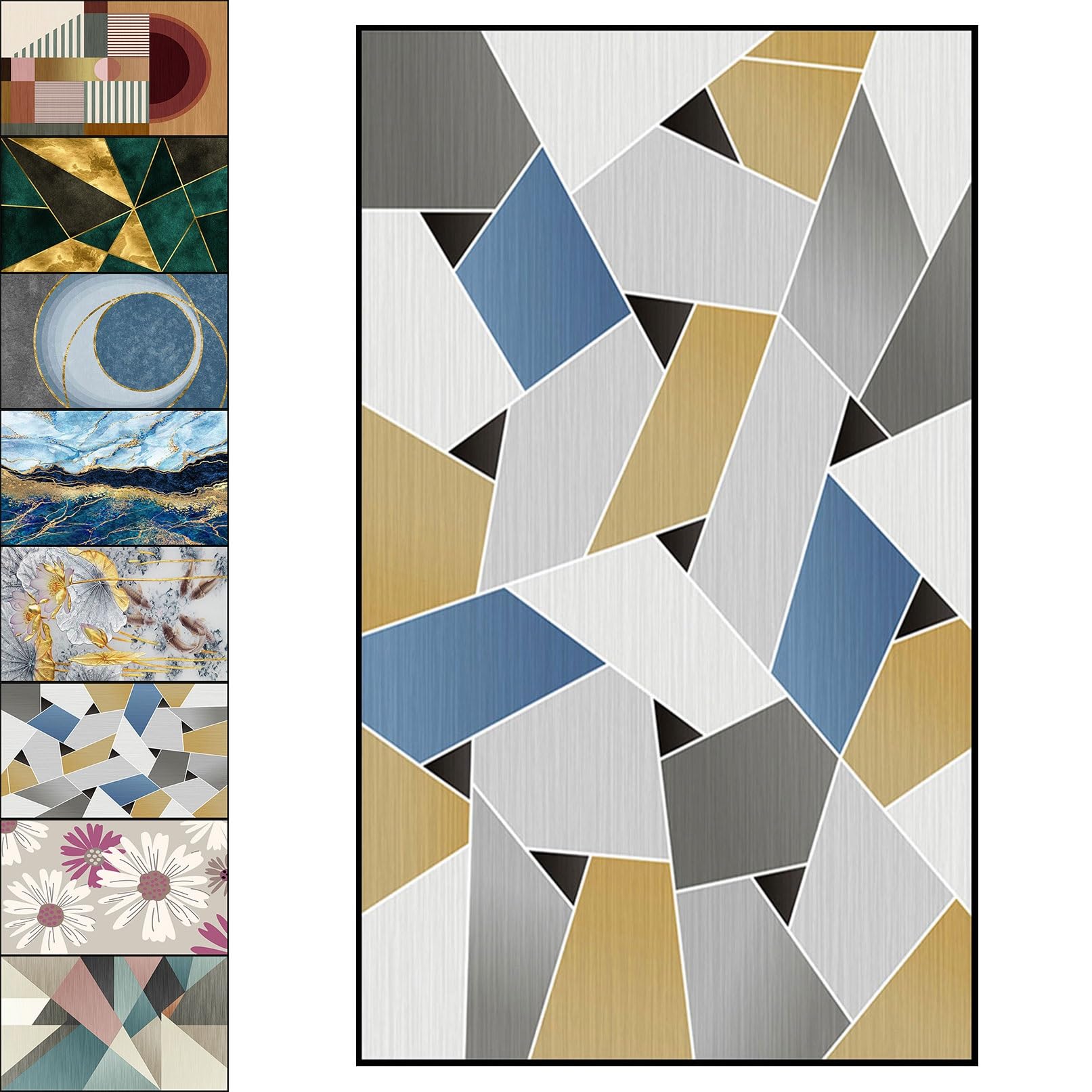 Tapis de couloir long 70x290cm tapis d'événement moderne lavable E