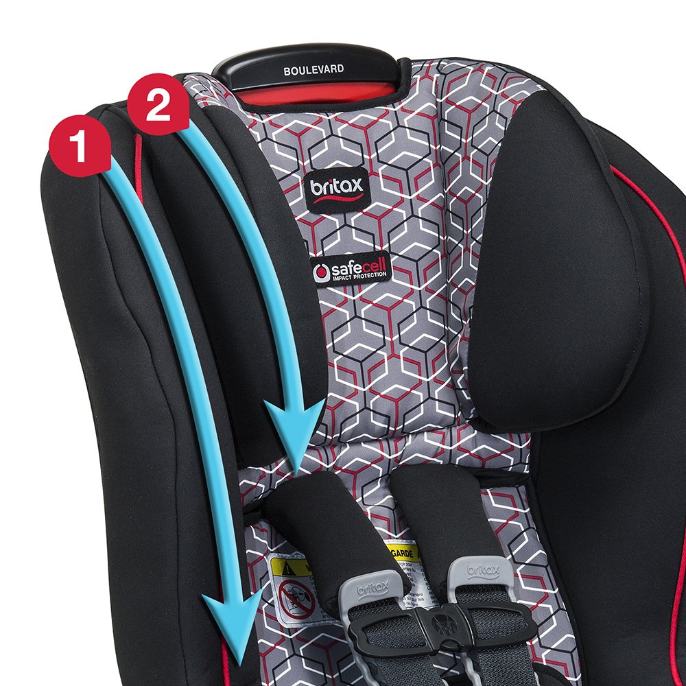 Britax Boulevard G4.1 Convertible Car Seat - 2 Layer Impact Protection - Rear & Forward Facing - 5 to 65 Pounds, Baxter