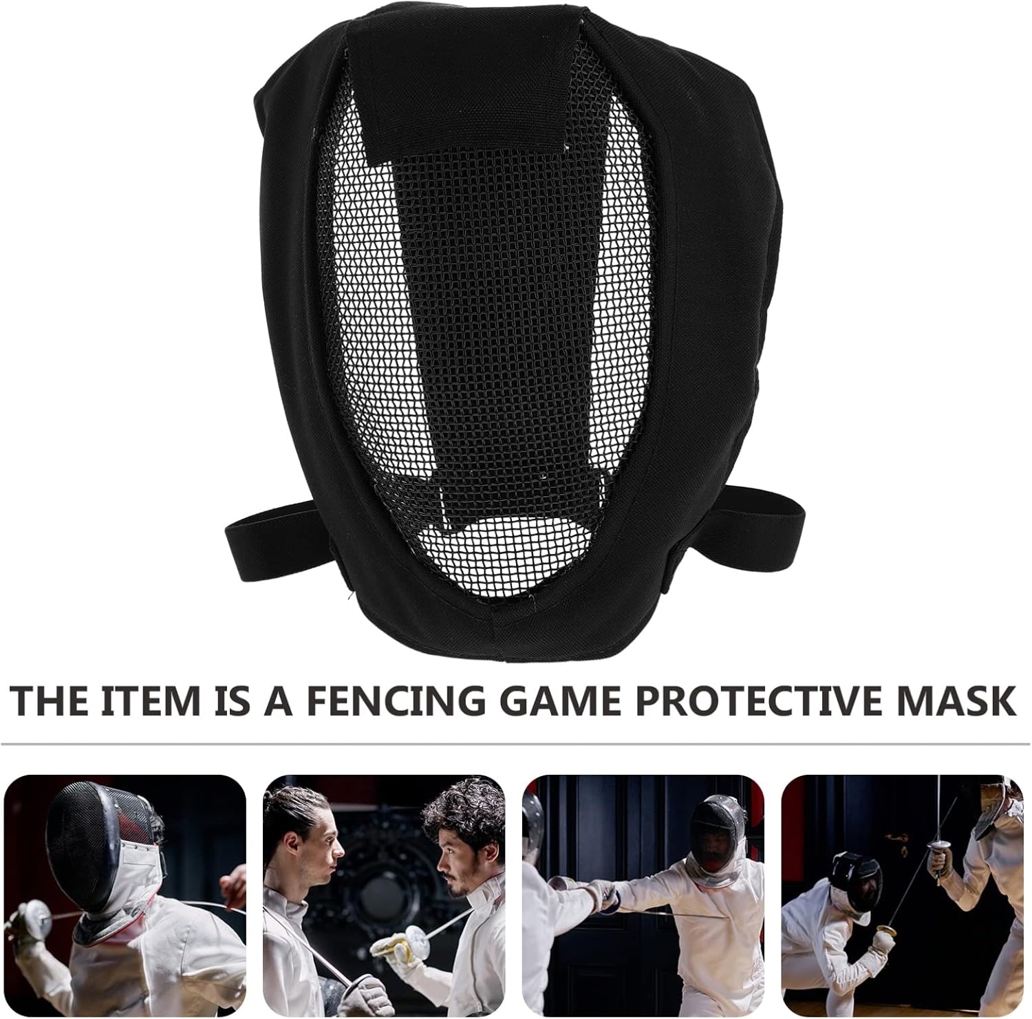 Hema Helmet Fencing Masks: Fencing Gear Full Face Cover Steel Face Guard for Men Women