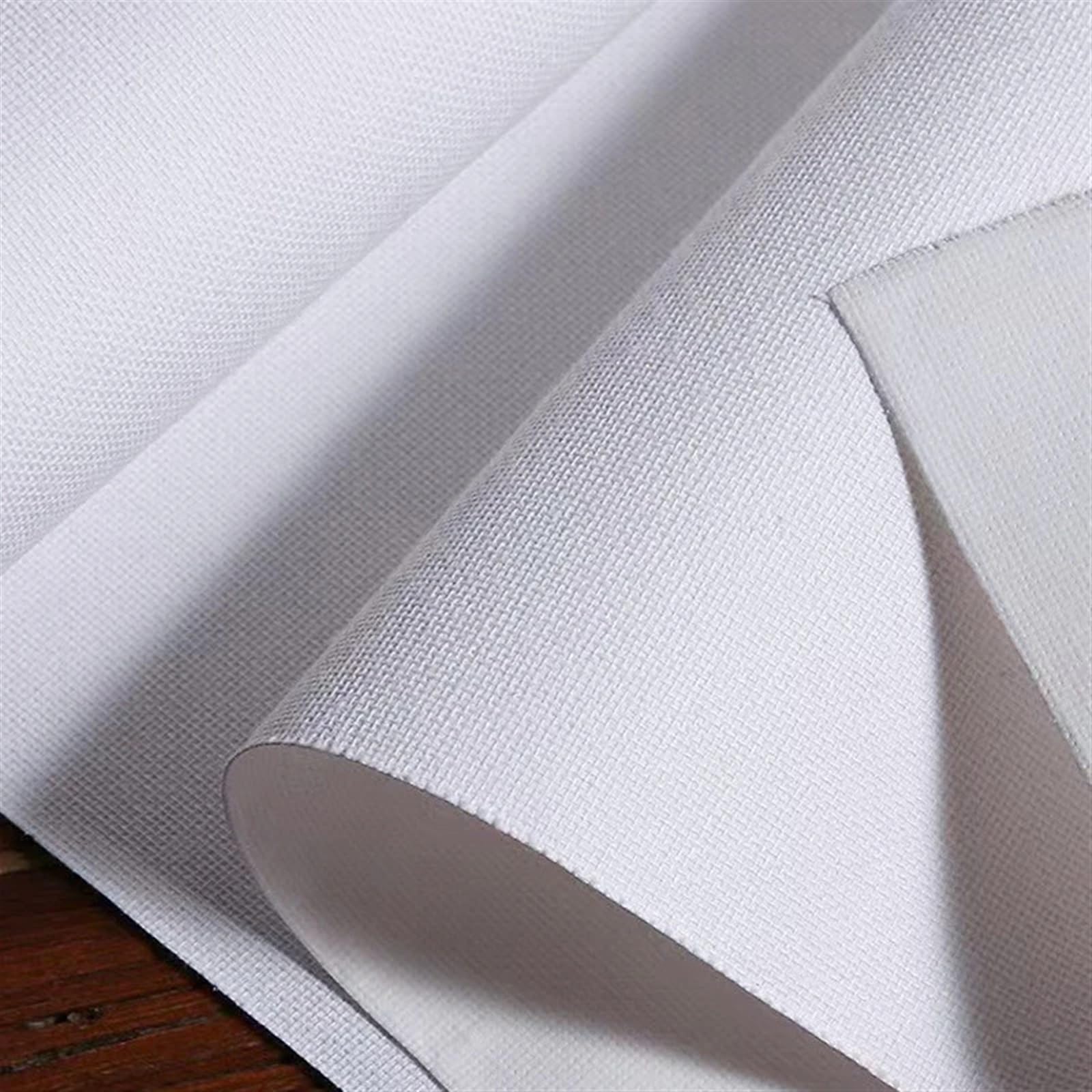 Tela per Dipingere Rotolo Rotolo di Tela Bianca da 5 m, Cotone da 280 g, Pittura Pratica for Principianti, Materiale Artistico Largo 27/37/47/57 cm (Color : 0.57x5m)