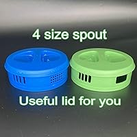 Vista 3 de Jarra de agua de plástico de 81 oz/2.4 litros/0.63 galones con tapa, juego de 2 jarras sin BPA, jarra de agua para bebidas calientes/frías, té Azul