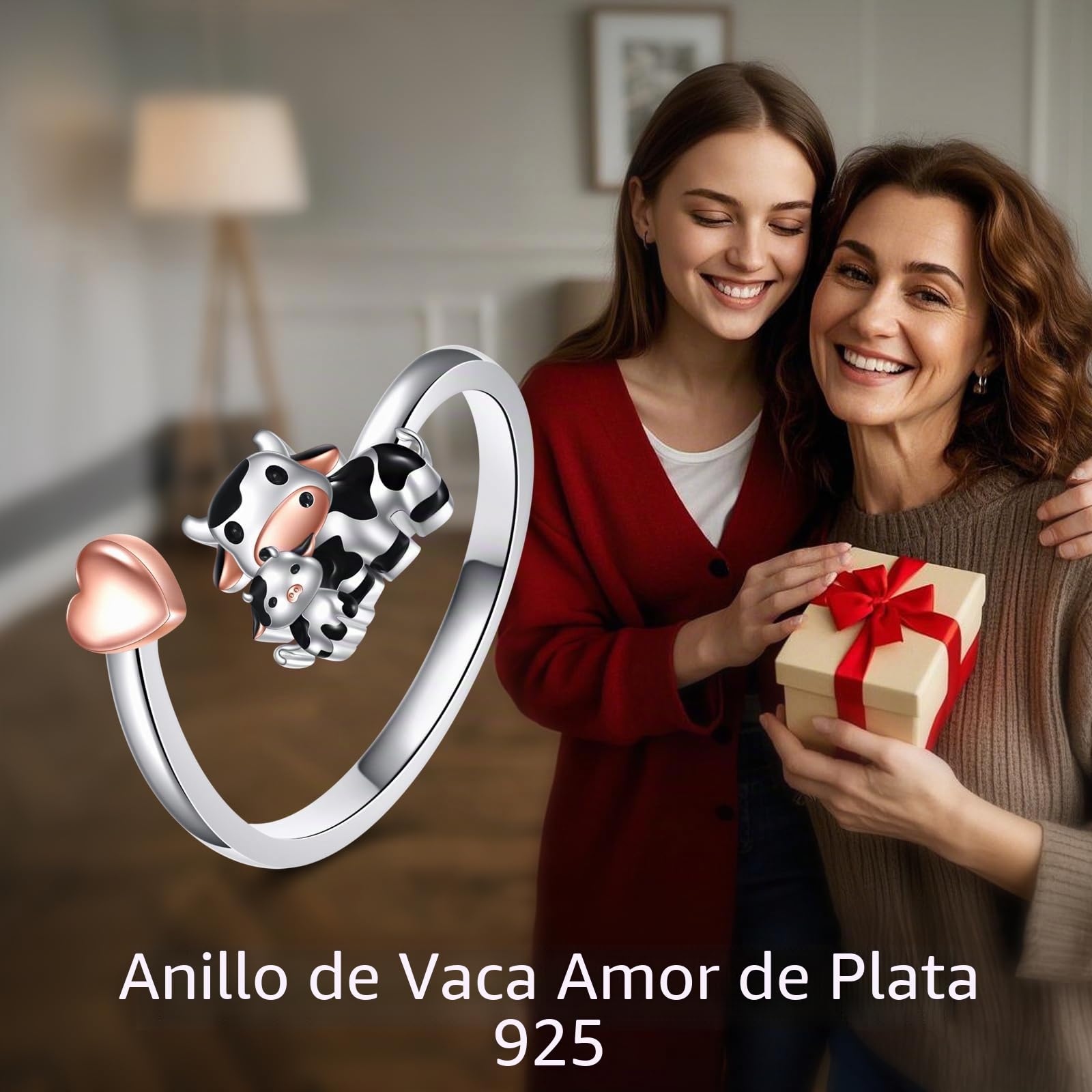 YFN Gato, elefante, rana, pingüino, panda, koala, perezoso Anillo de plata de ley 925 Anillo con extremo abierto Tamaño ajustable Lindo Animal Joyería Regalos para Mujeres Hombres
