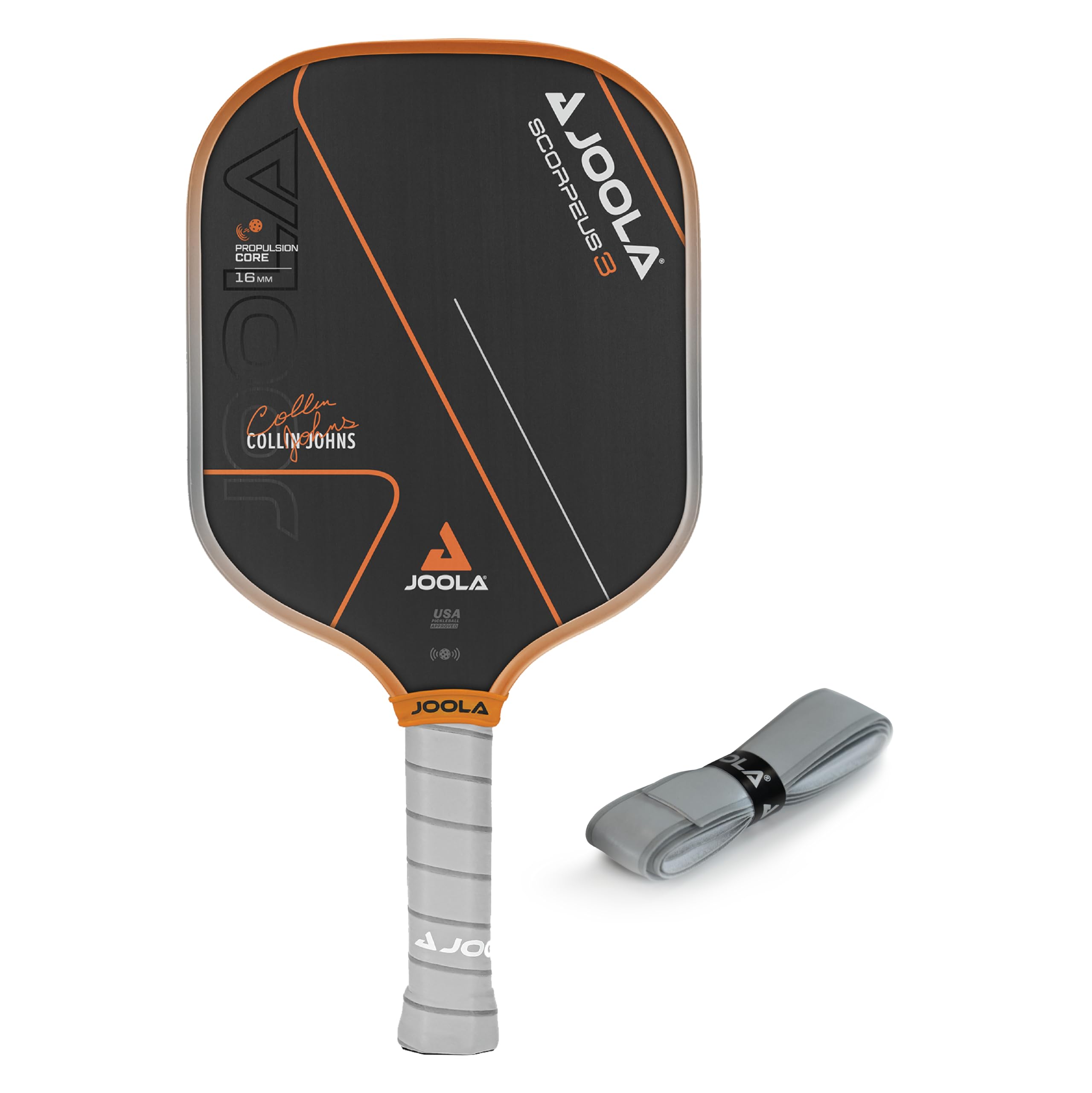 JOOLA Collin Johns Scorpeus 3 16mm Pickleball Paddle with 1