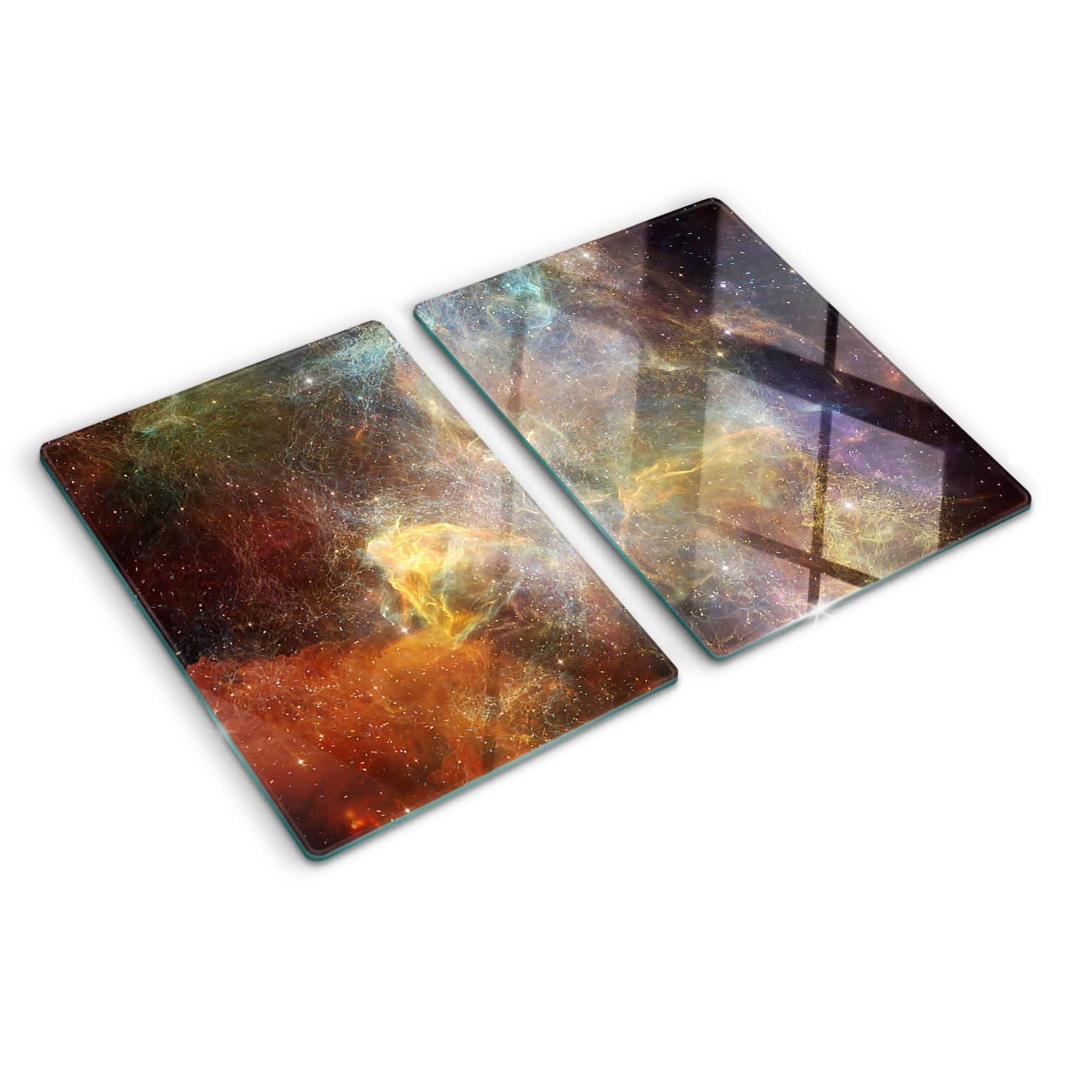 Planche à découper en verre haut de gamme au design Cosmos moderne