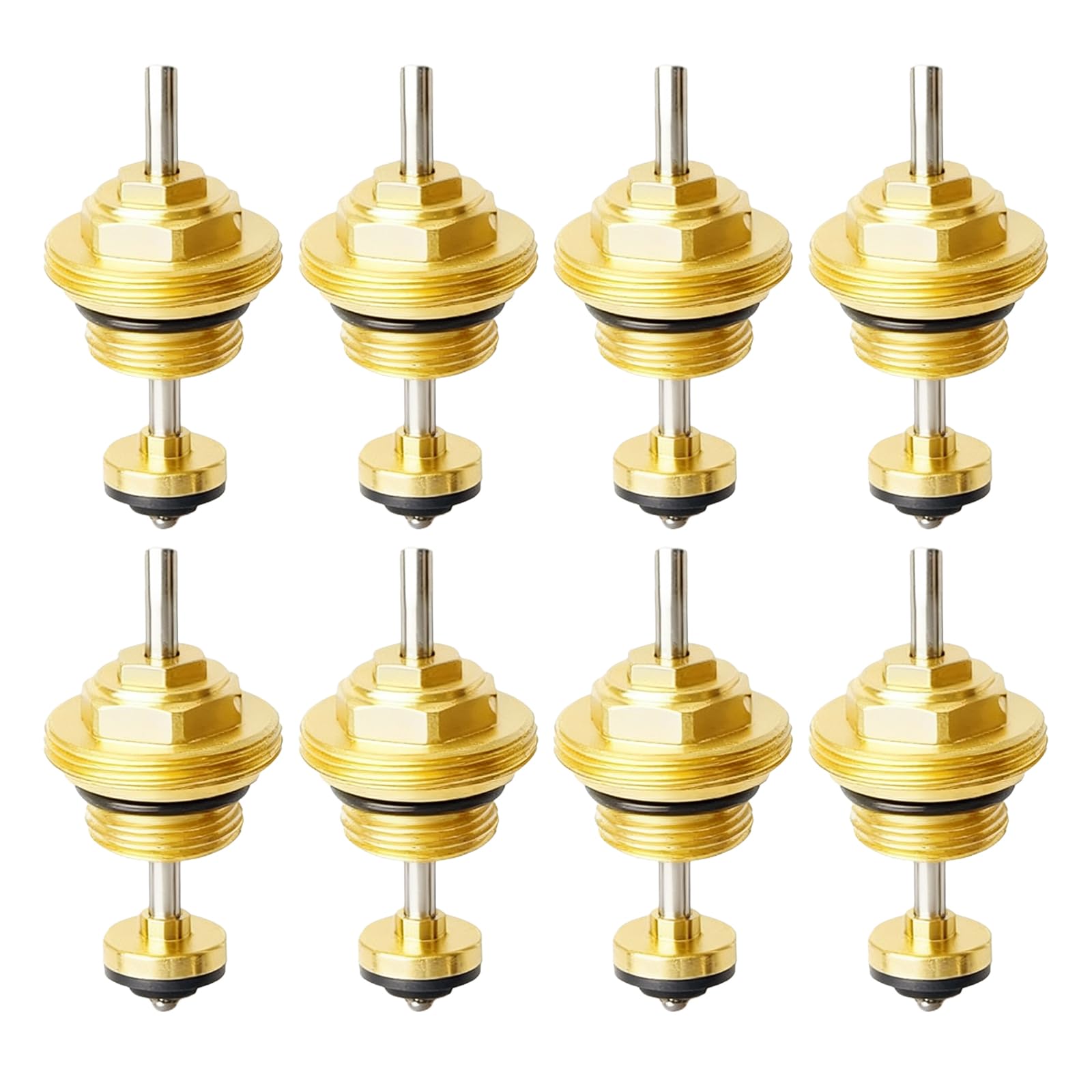 Underfloor Heating Manifold, Pack of 8 Return Bolts Valve Core, Valve Insert for Underfloor Heating, Return Pin Valve Insert, Reliable Valve Insert for Underfloor Heating