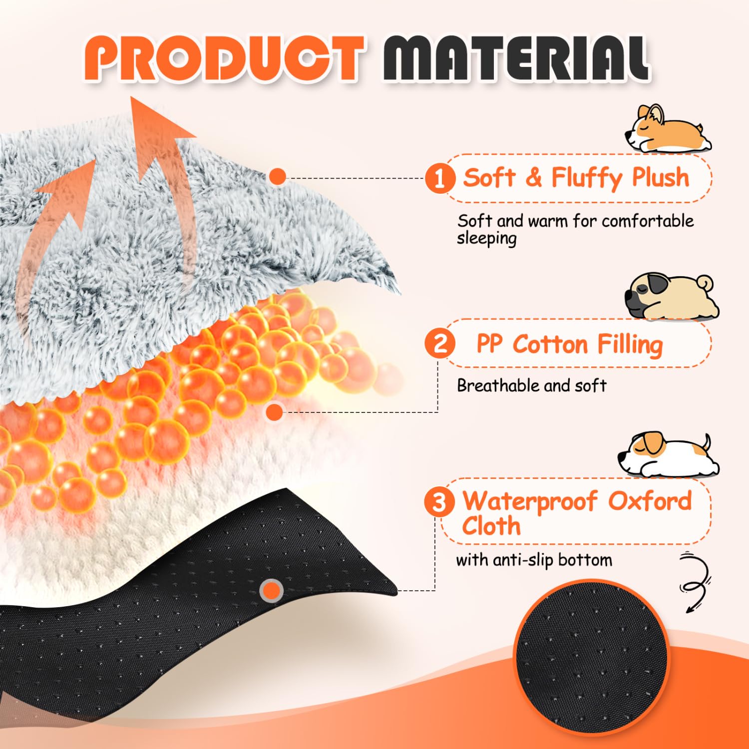 Nobleza Cat Bed, 2 in 1 Cats Beds for Indoor Cats Foldable Kitten Nest Cat Cushion - Image 3