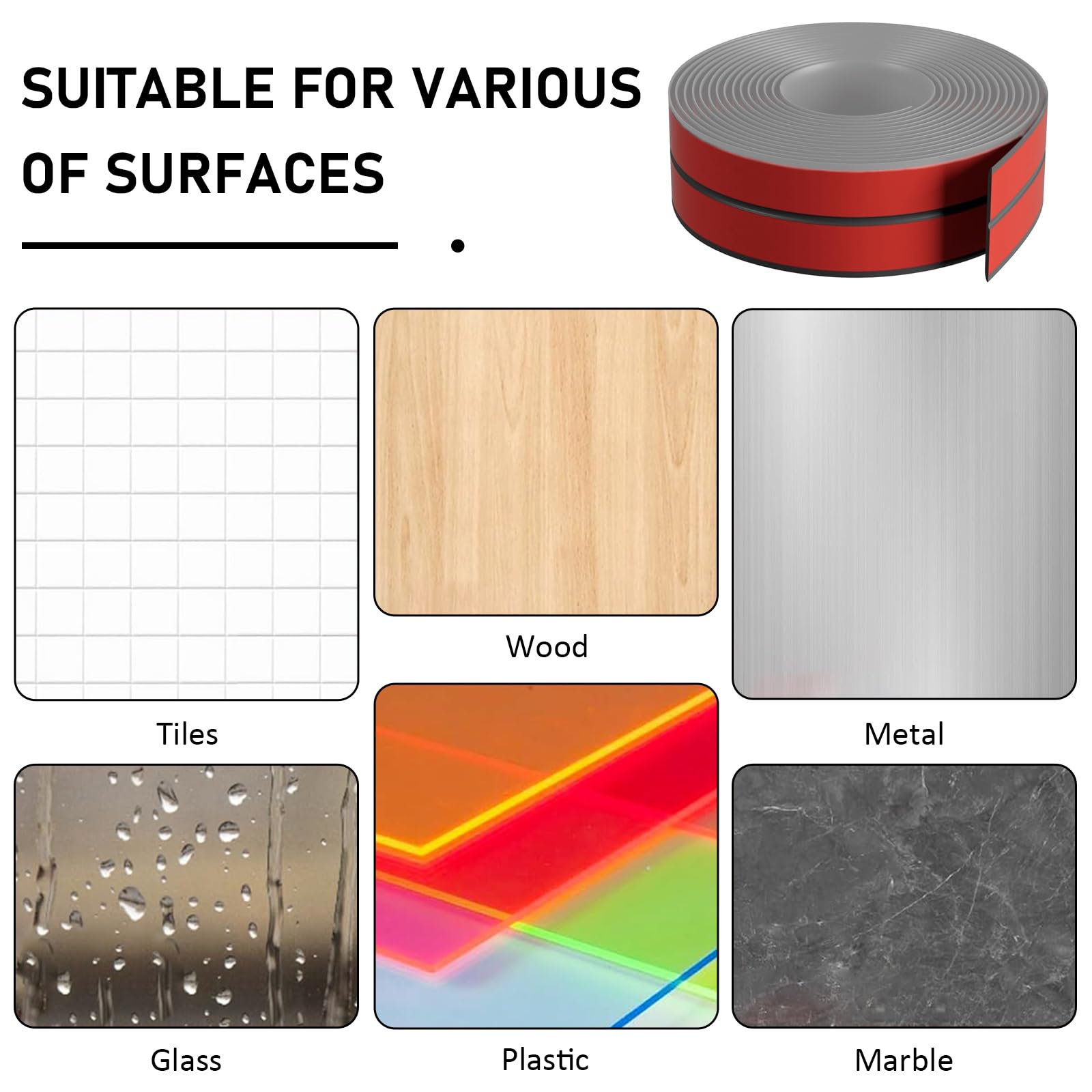 Listones de pared autoadhesivos, 2 cm x 2 cm x 12 m, listón de esquina autoadhesivo, PVC flexible de zócalo suave gris, protección de bordes autoadhesiva, listón de ángulo flexible autoadhesivo para